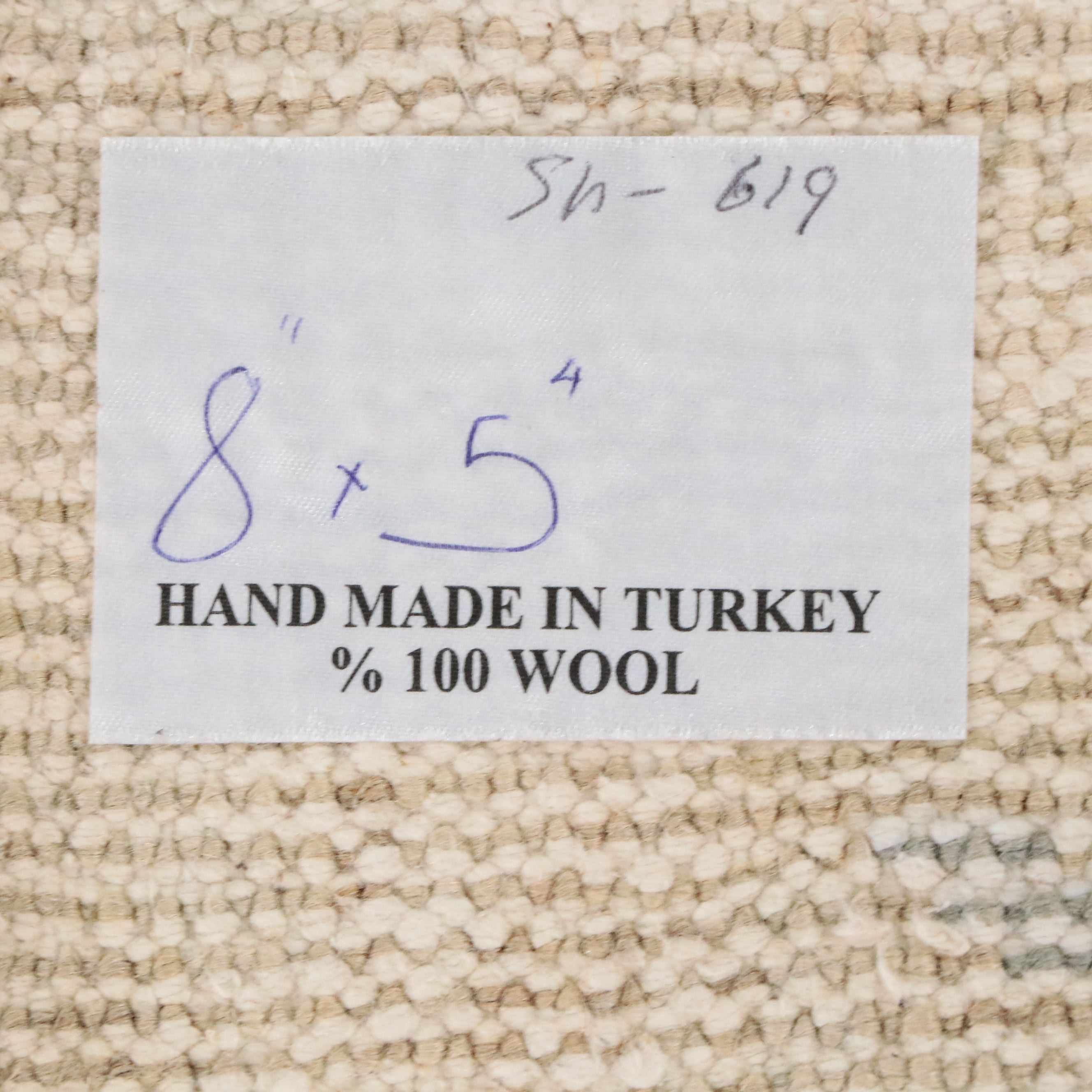 5'4 x 8'11 Hand-Knotted Turkish Oushak Area Rug