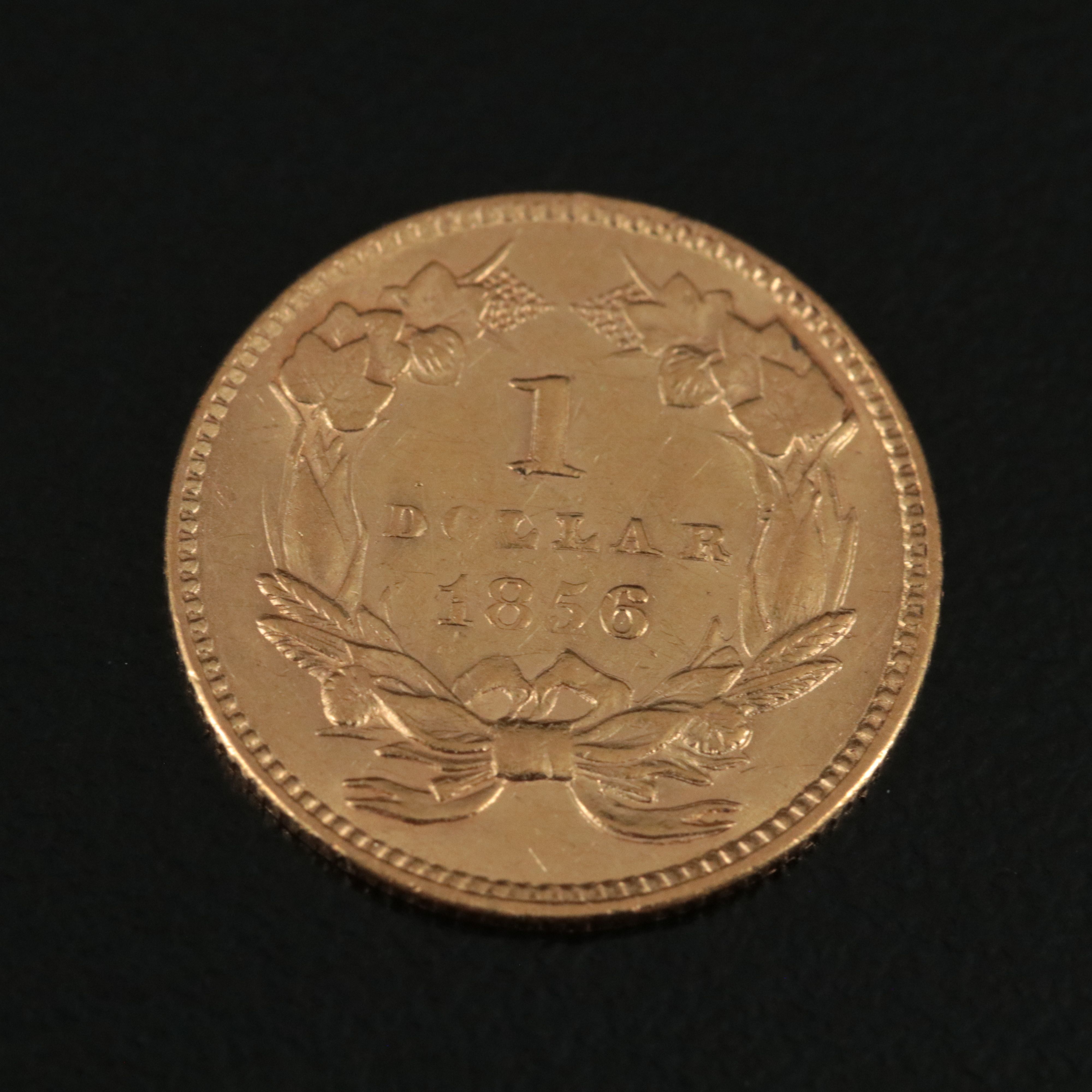 1856 Indian Princess Head Type III Gold Dollar