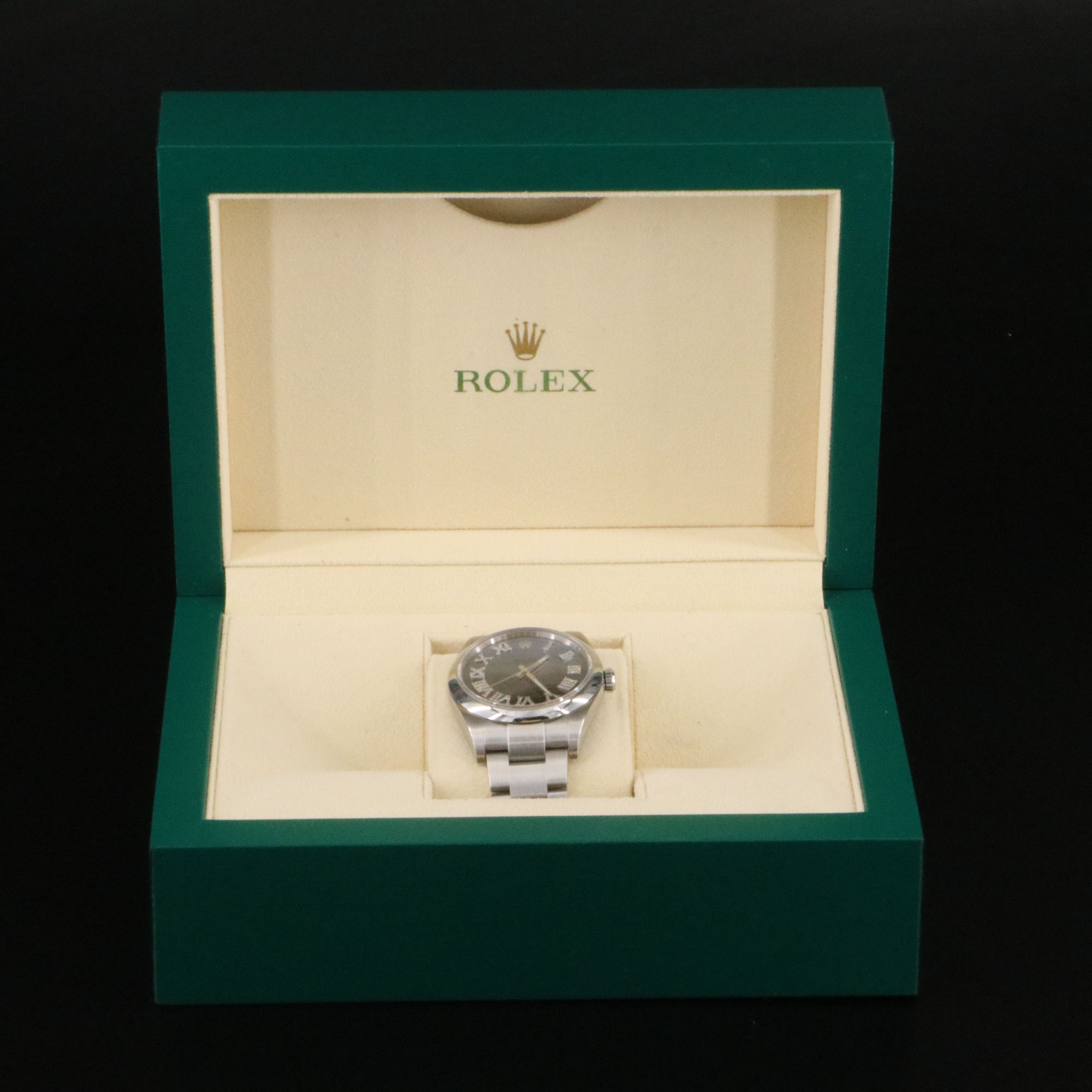Rolex Oyster Perpetual 114300 Custom Diamond Dial Watch