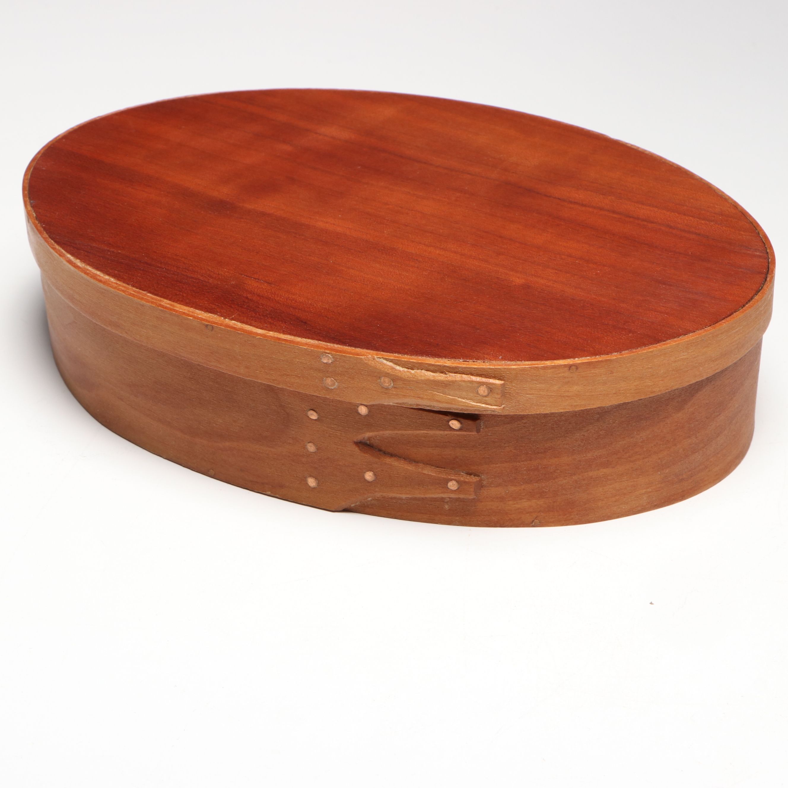 Orleans Carpenters and Other Cherry Wood Shaker Boxes with Divided Carrier