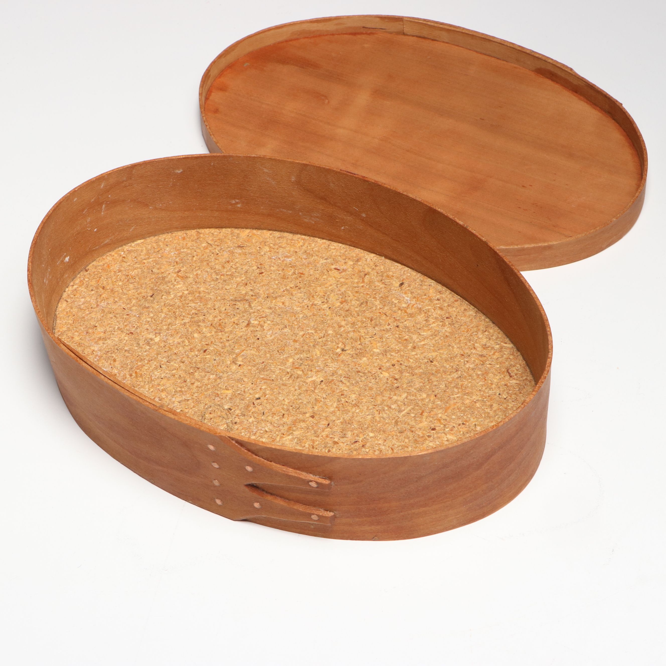Orleans Carpenters and Other Cherry Wood Shaker Boxes with Divided Carrier