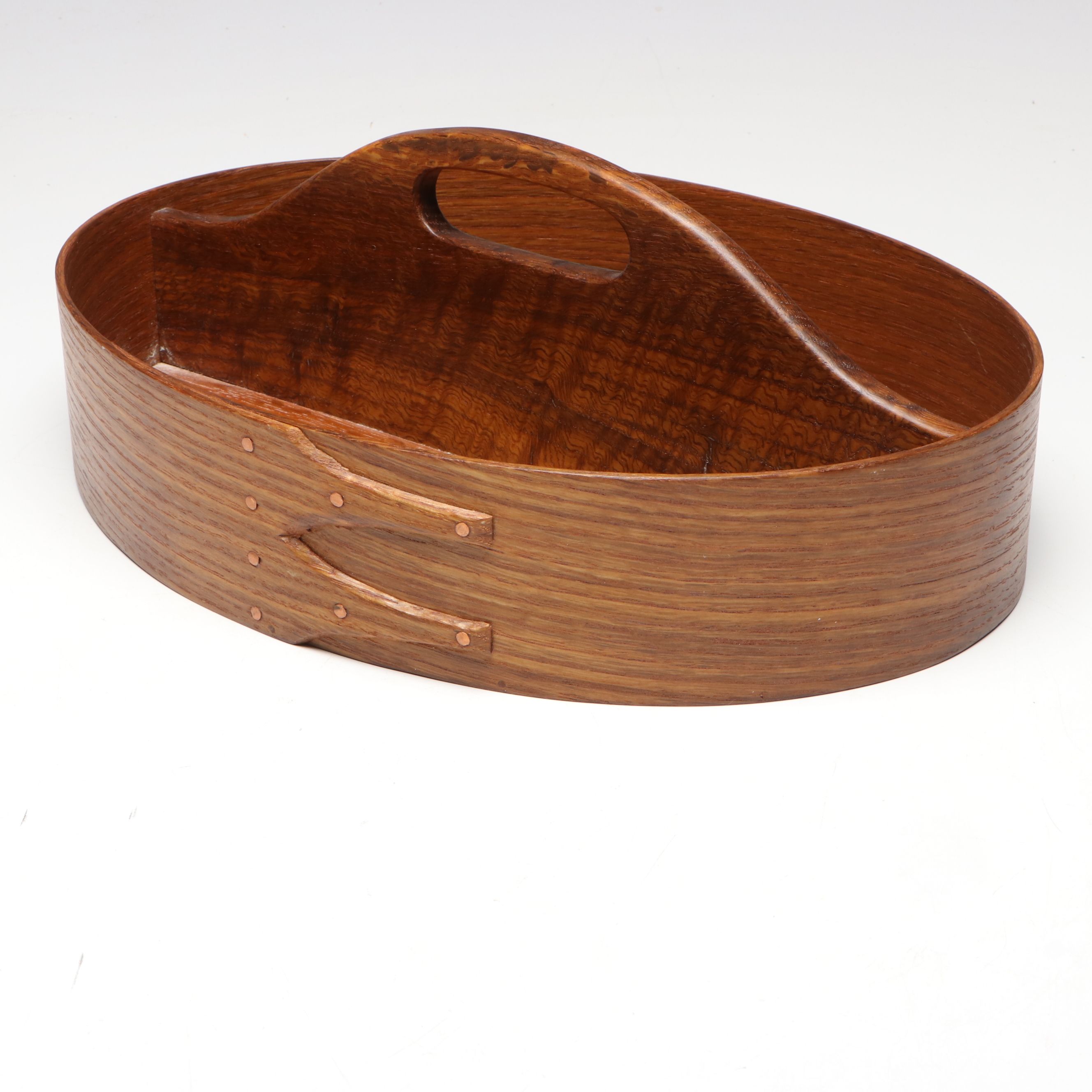 Orleans Carpenters and Other Cherry Wood Shaker Boxes with Divided Carrier