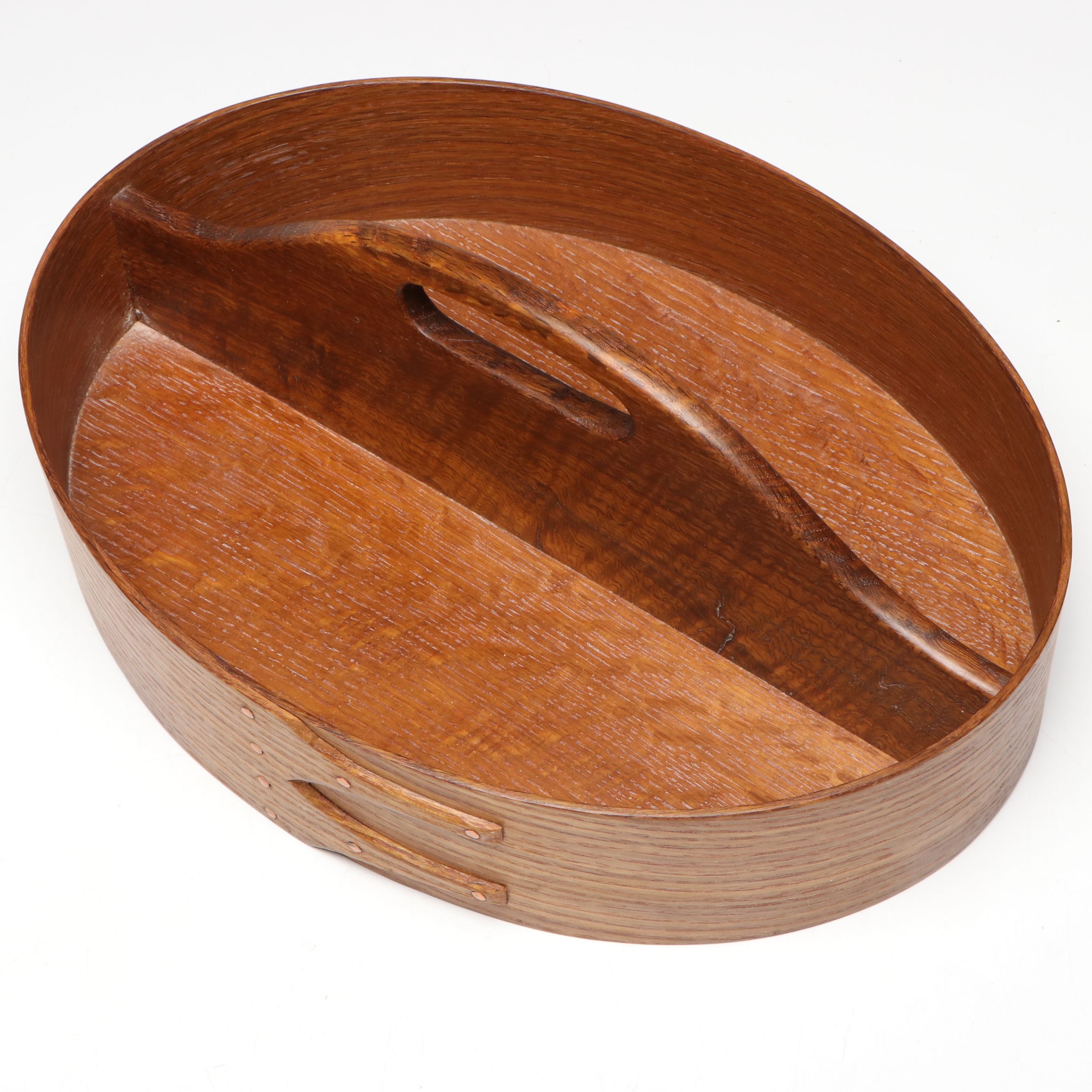 Orleans Carpenters and Other Cherry Wood Shaker Boxes with Divided Carrier