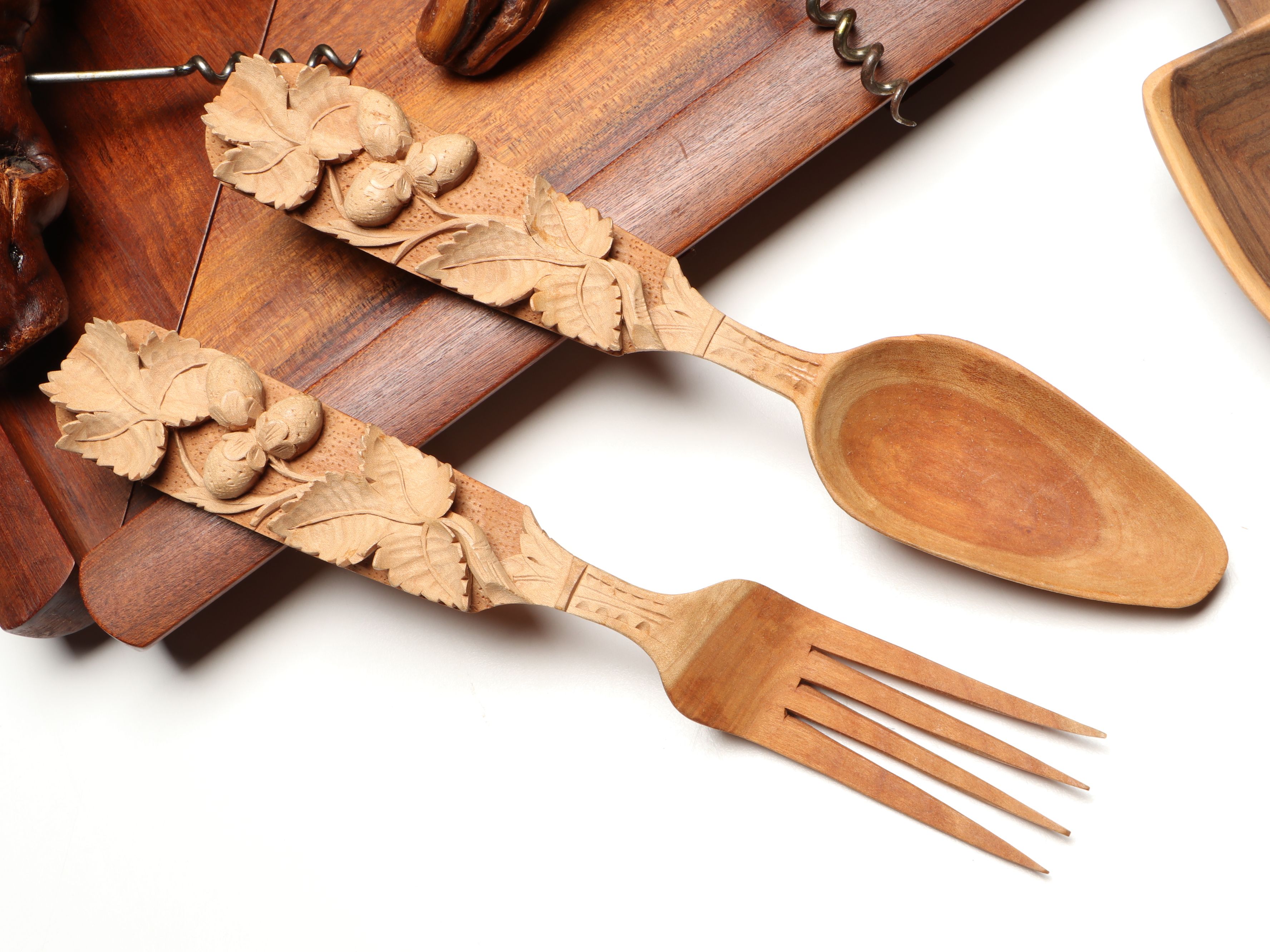 Dansk Teak Salt and Pepper Mills, Serving Trays and Other Wood Kitchenware