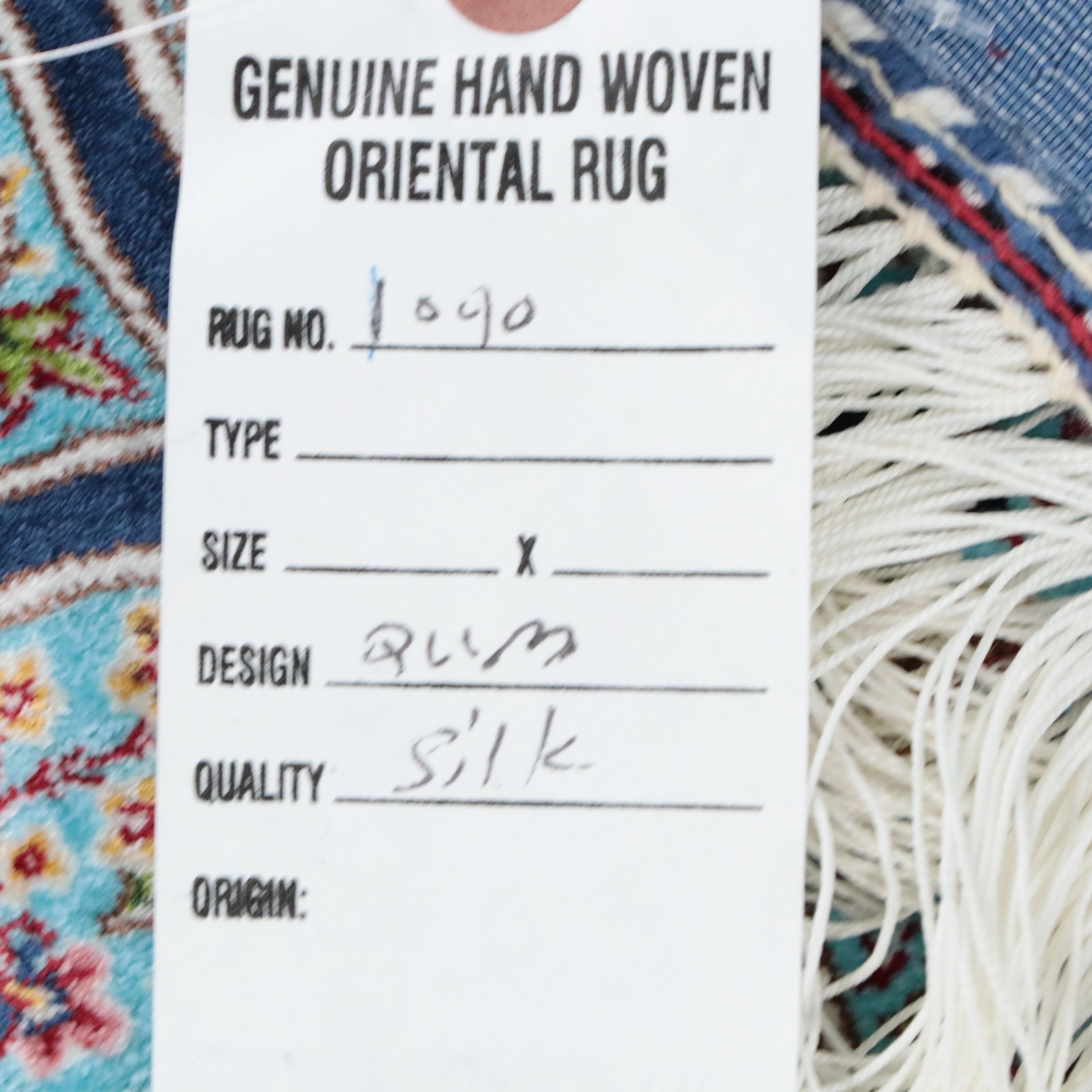 7'11 x 10'4 Machine Made Turkish Qom Silk Area Rug