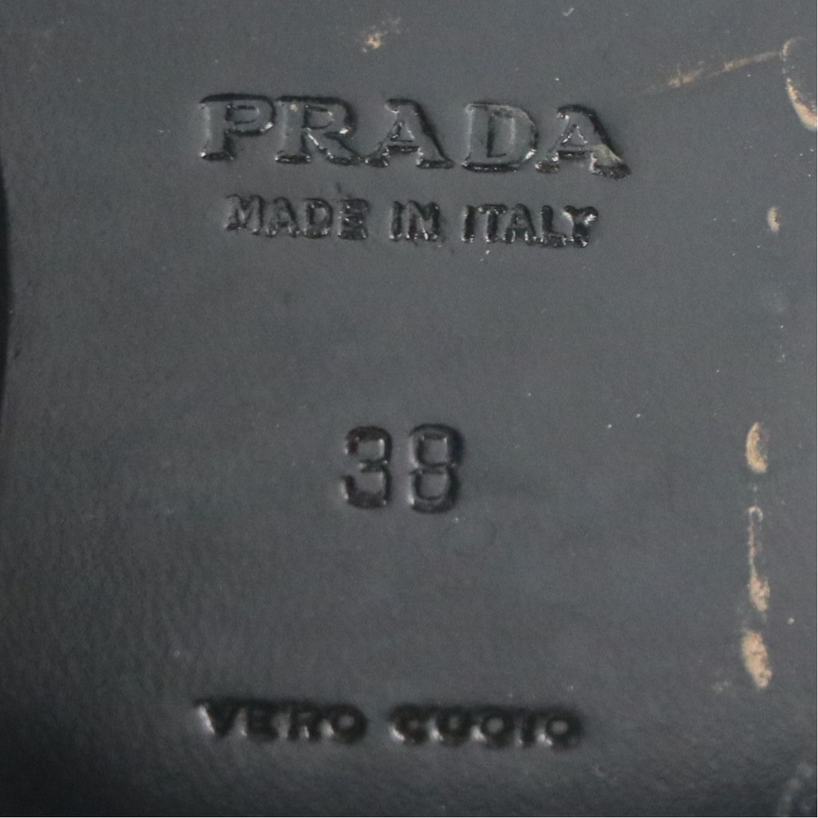 Prada Black Leather Boots with Buckle Detail