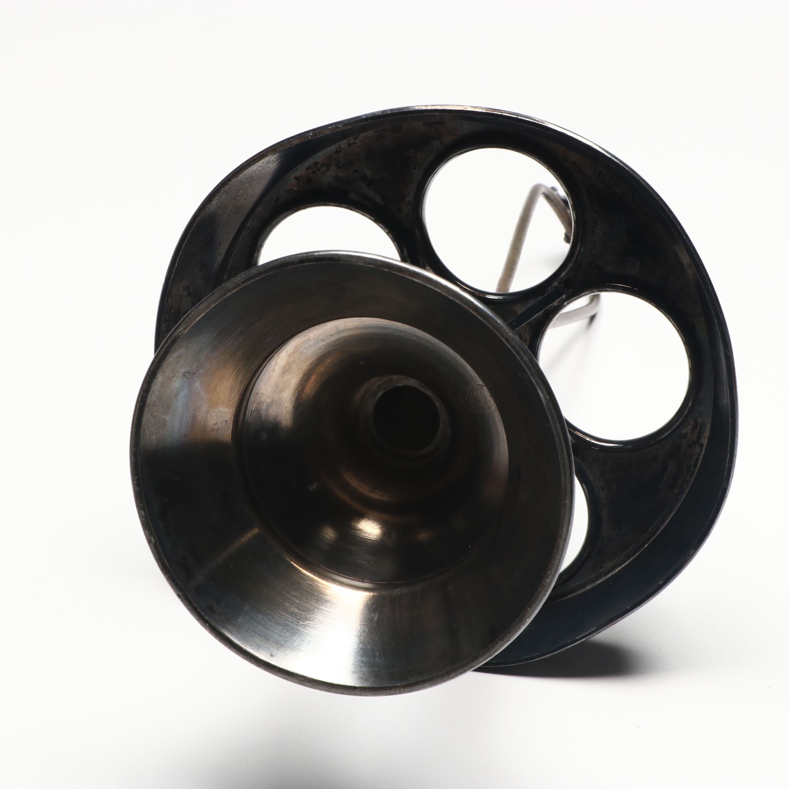 Poole and Leonard Silver Plate Candelabra with More Plate Utensils and Tableware