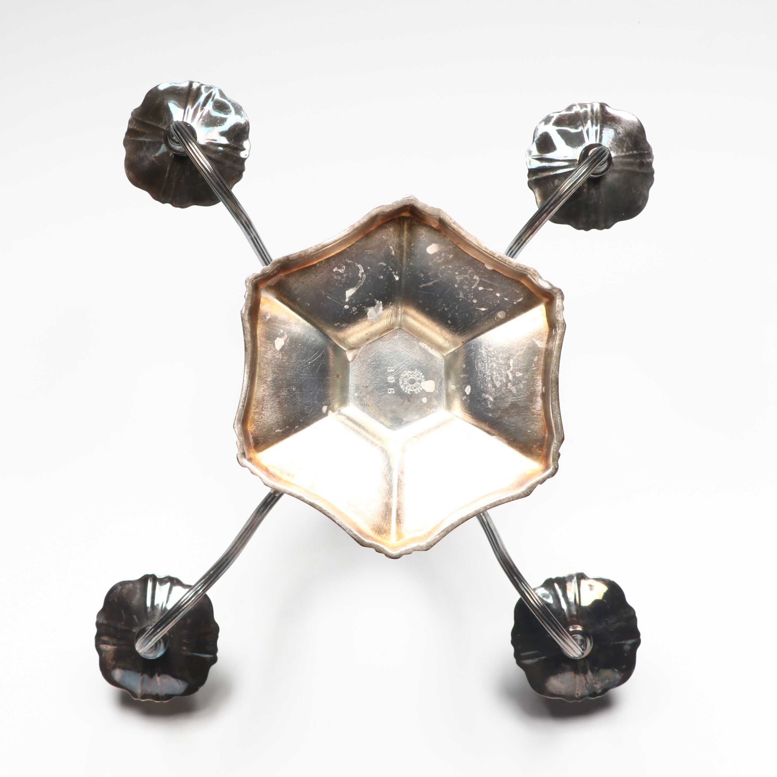 Poole and Leonard Silver Plate Candelabra with More Plate Utensils and Tableware