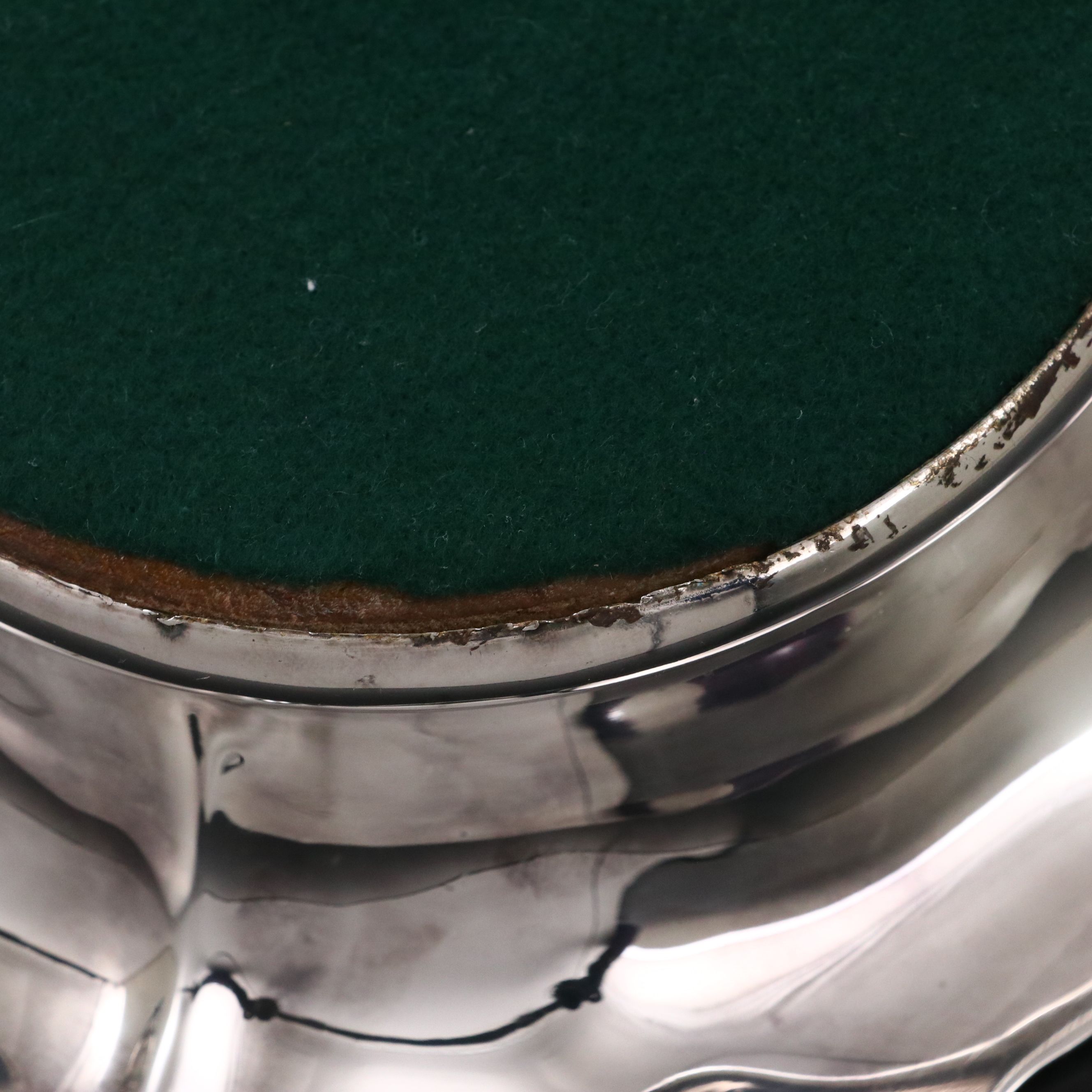 Antique Grapevine Silver Plate Wine Coasters, Late 19th/Early 20th C.