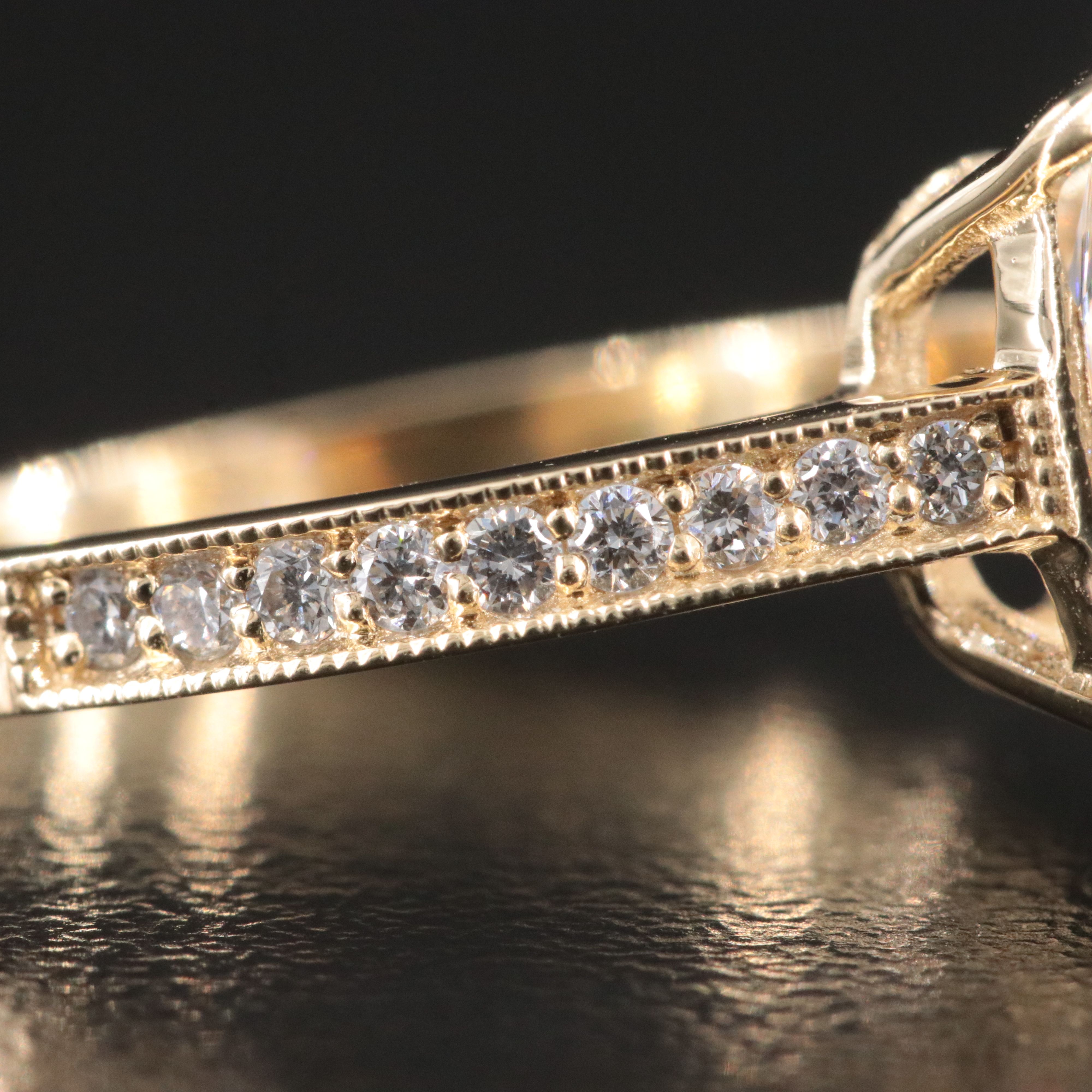 14K 5.26 CTW Lab Grown Diamond Ring with IGI Report