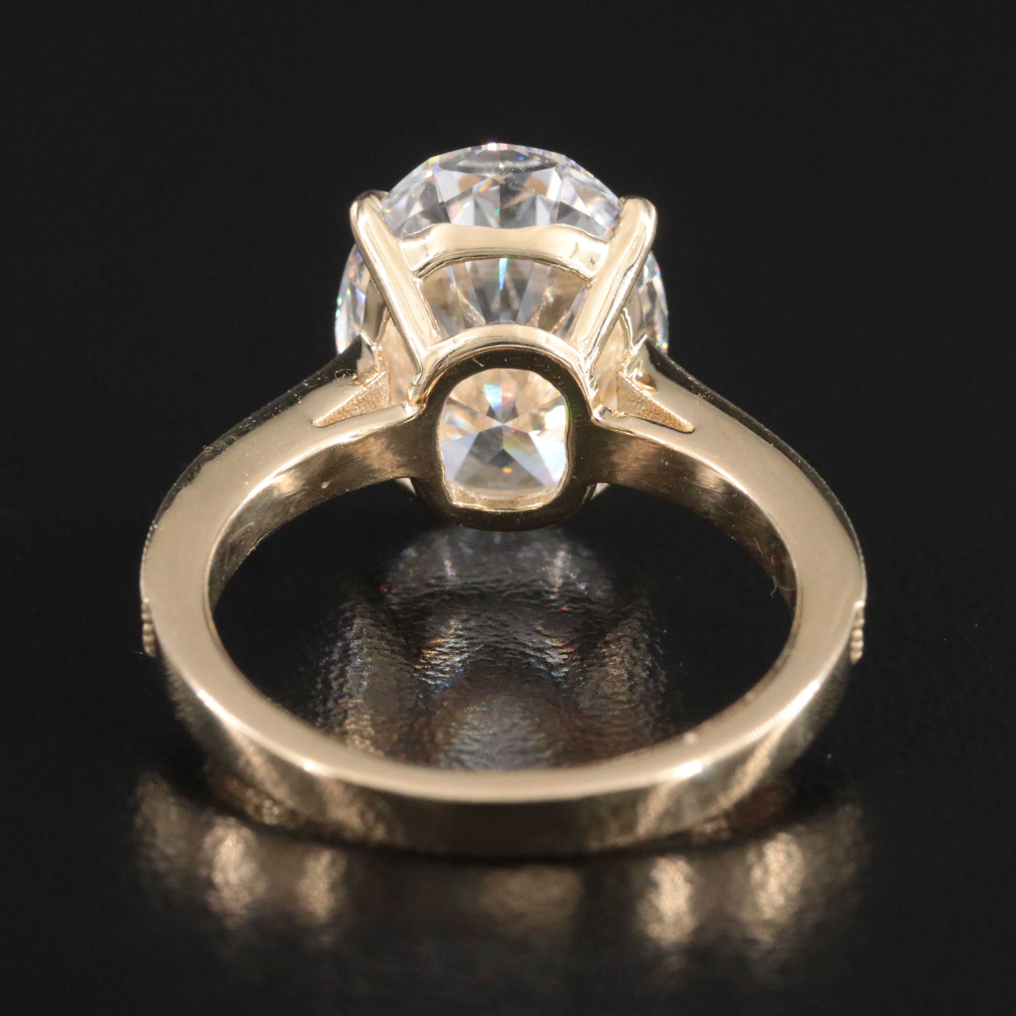 14K 5.26 CTW Lab Grown Diamond Ring with IGI Report