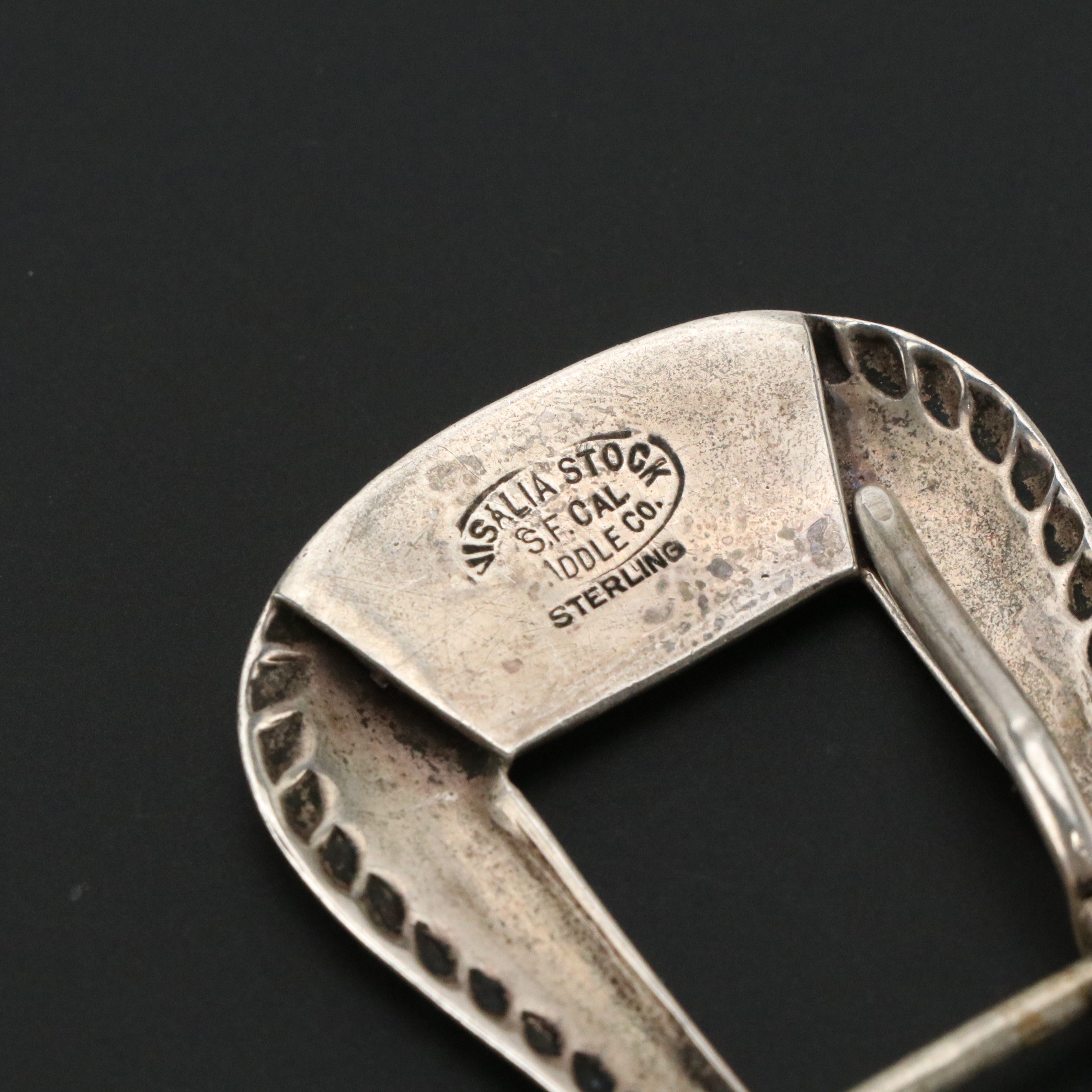 Sterling Silver Ranger and Monogrammed Belt Buckles