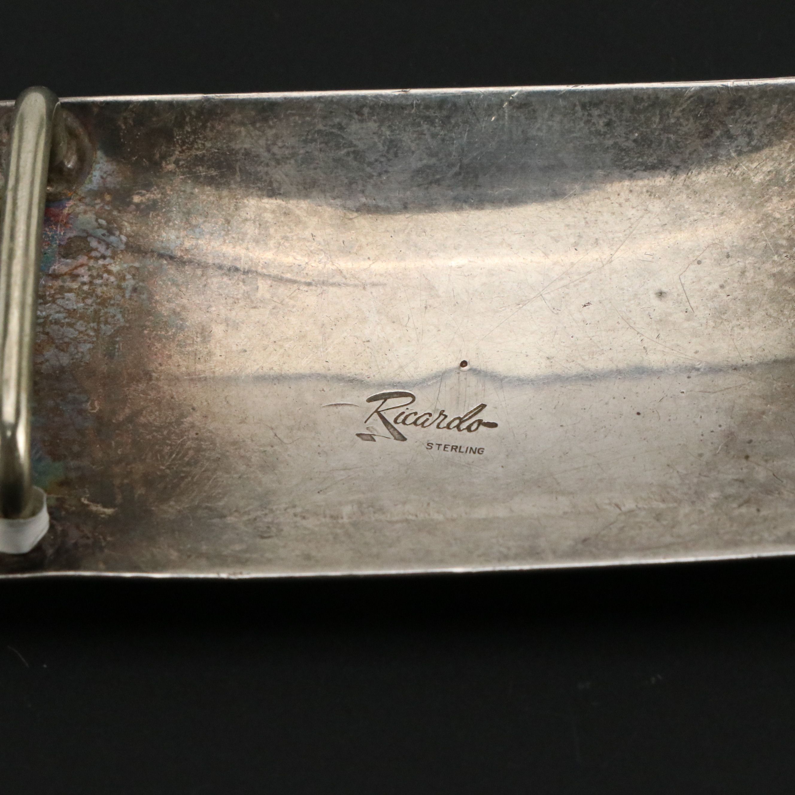 Sterling Silver Ranger and Monogrammed Belt Buckles