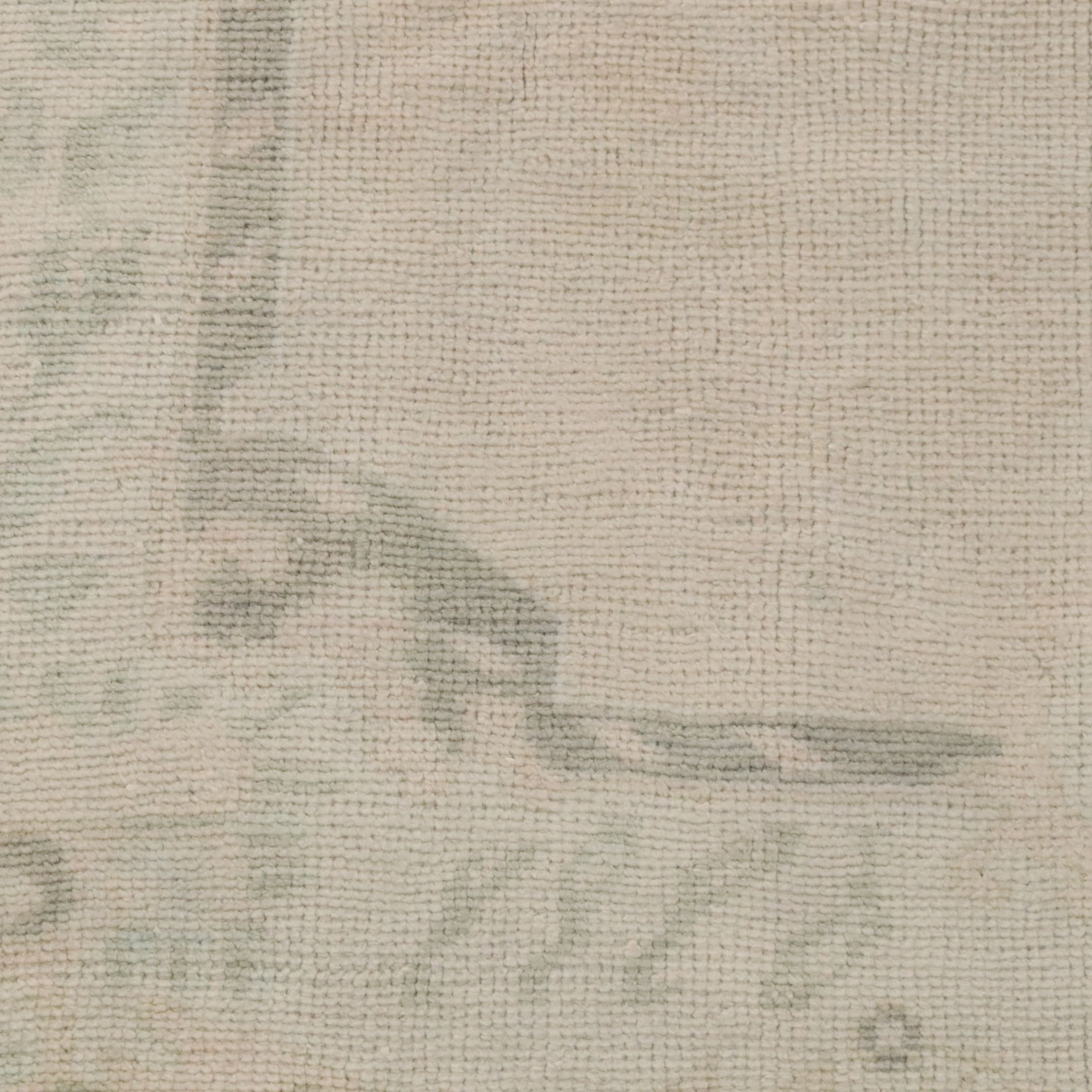 4'6 x 7'7 Hand-Knotted Turkish Oushak Area Rug