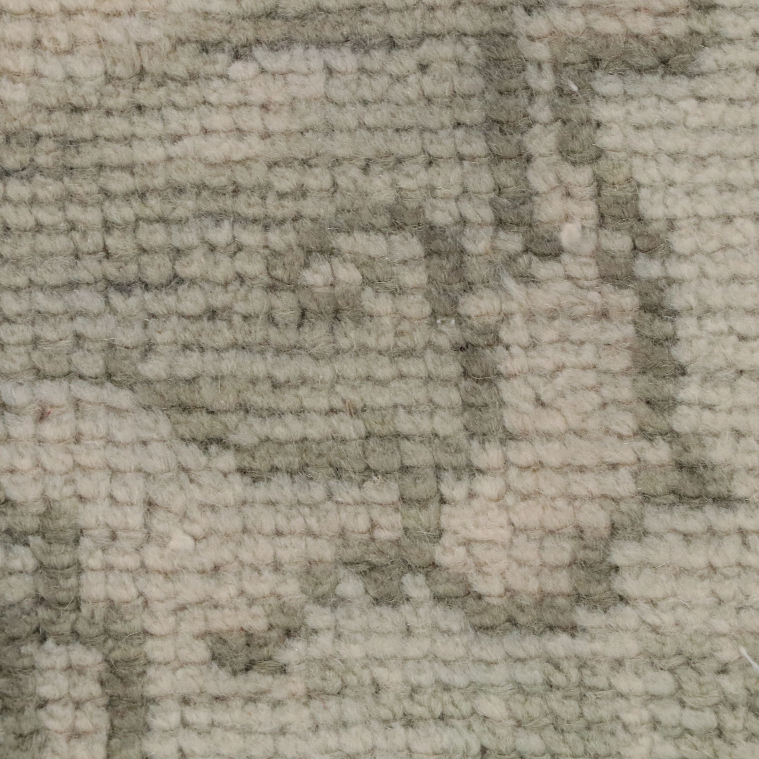 4'6 x 7'7 Hand-Knotted Turkish Oushak Area Rug