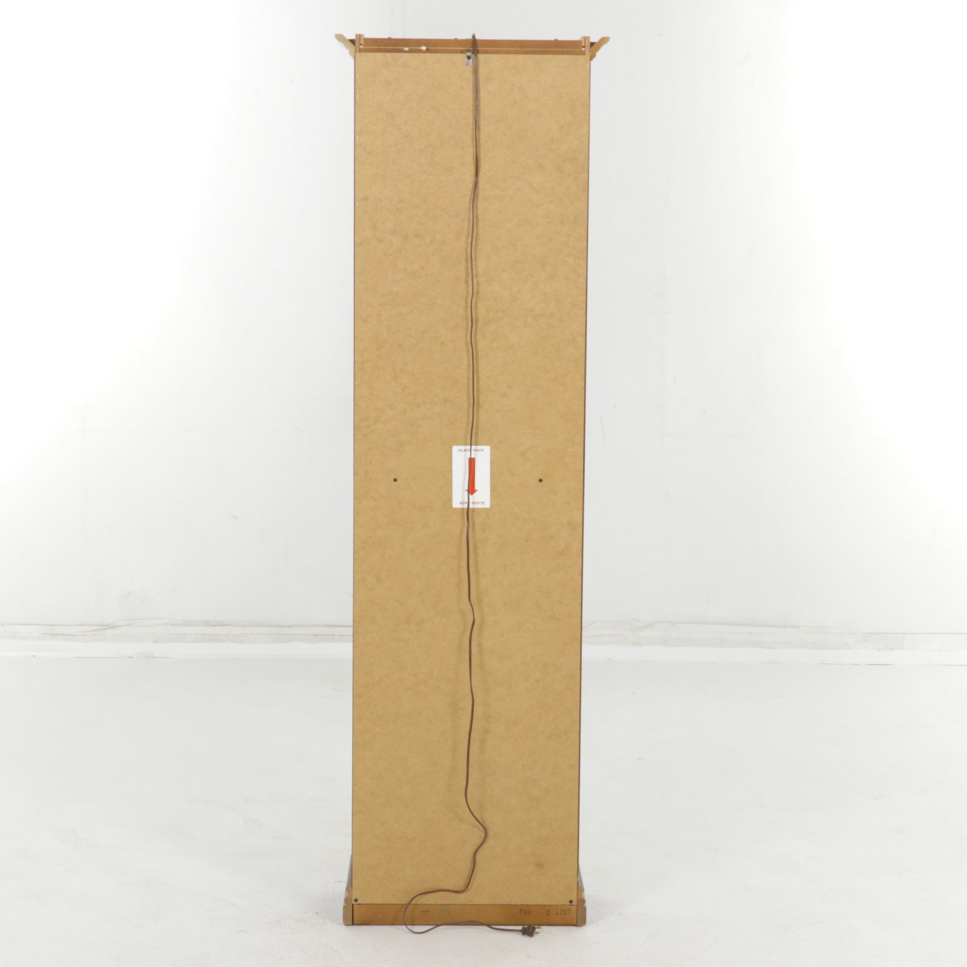 Cherry Illuminated Curio Cabinet, 21st Century