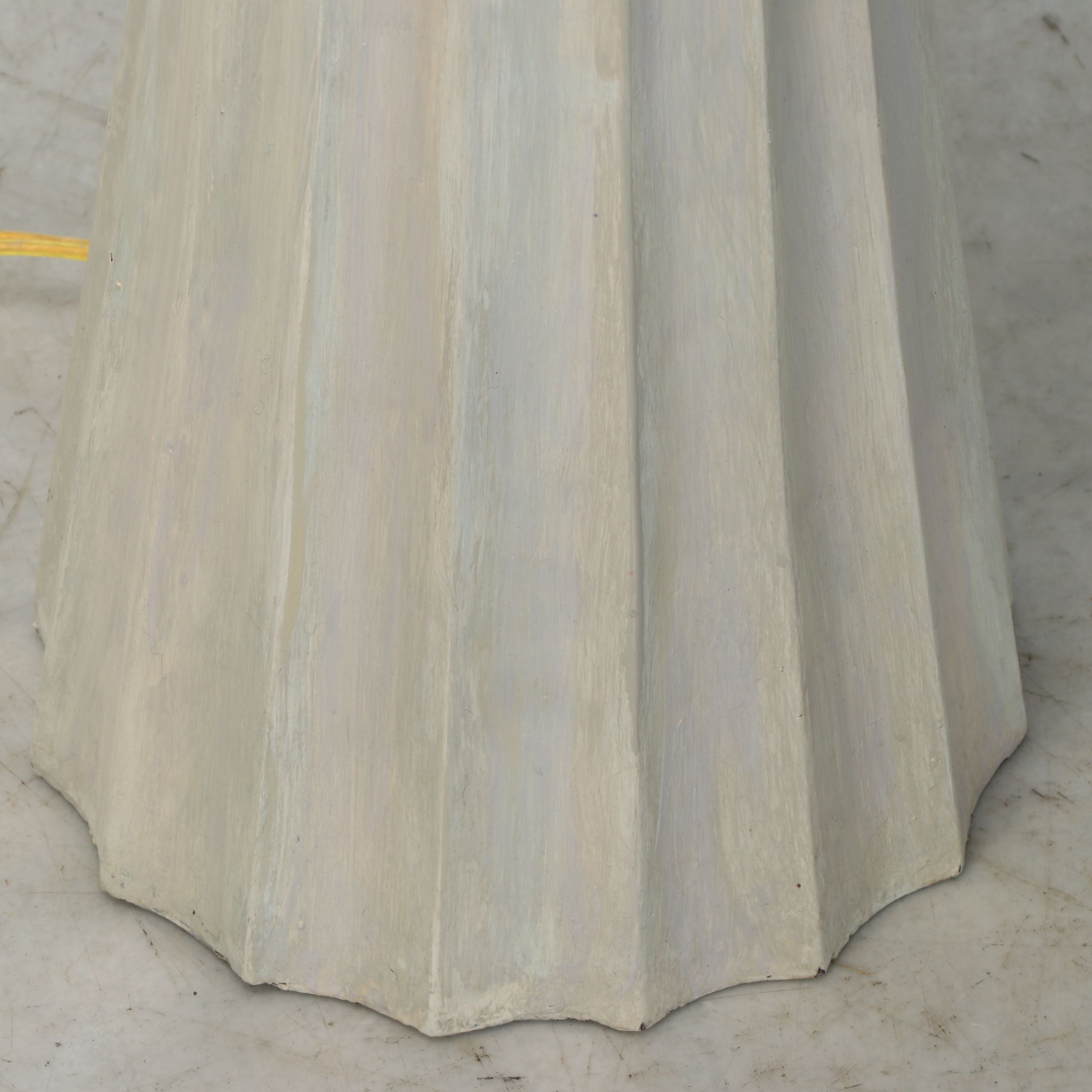 Postmodern Style Silver Finish Floor Lamp with Textured Drum Shade