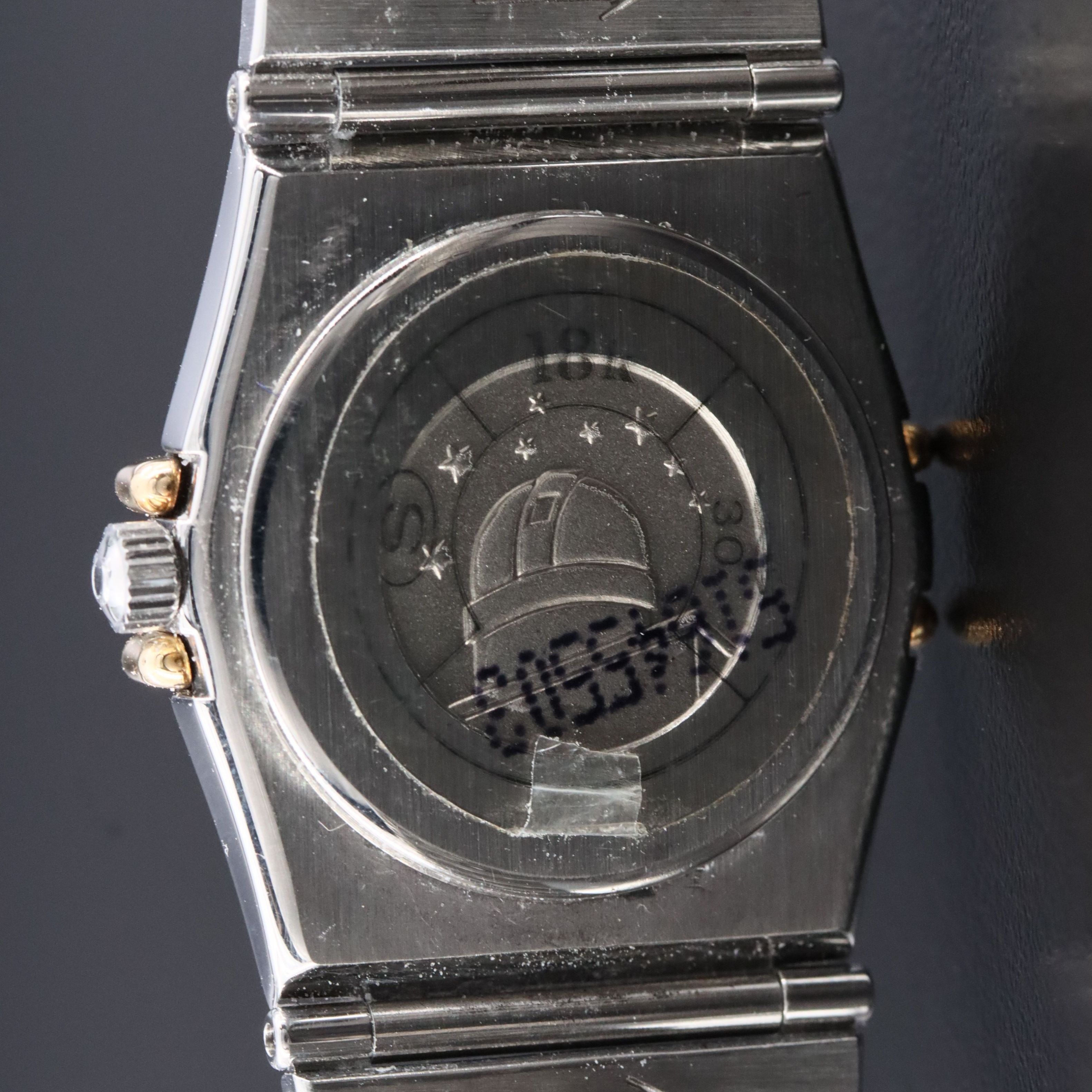 Omega Constellation "Manhattan" 18K and Stainless Steel Mini Watch # 795-1080