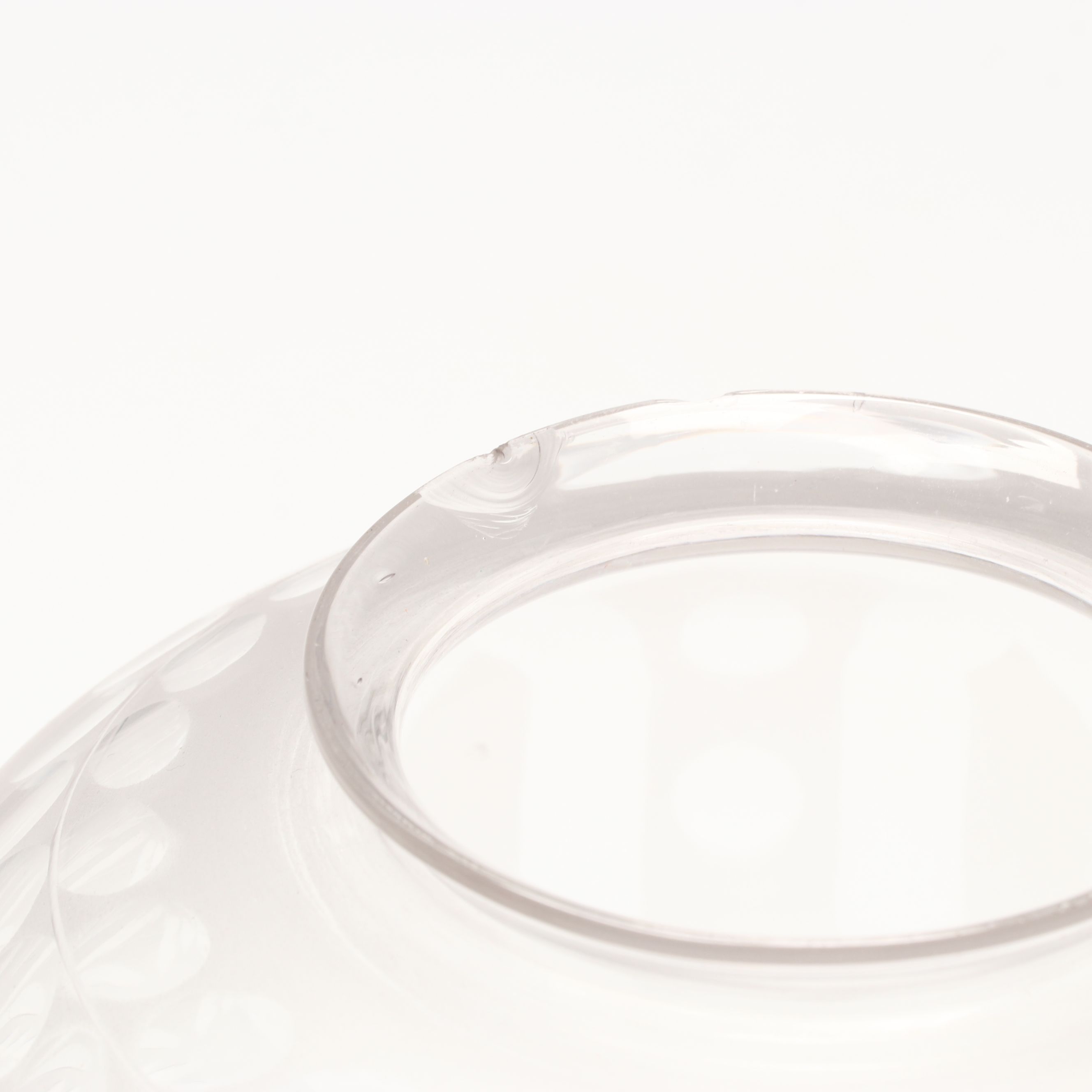 Bohemian Style Etched Glass and Crystal Accent Lamp