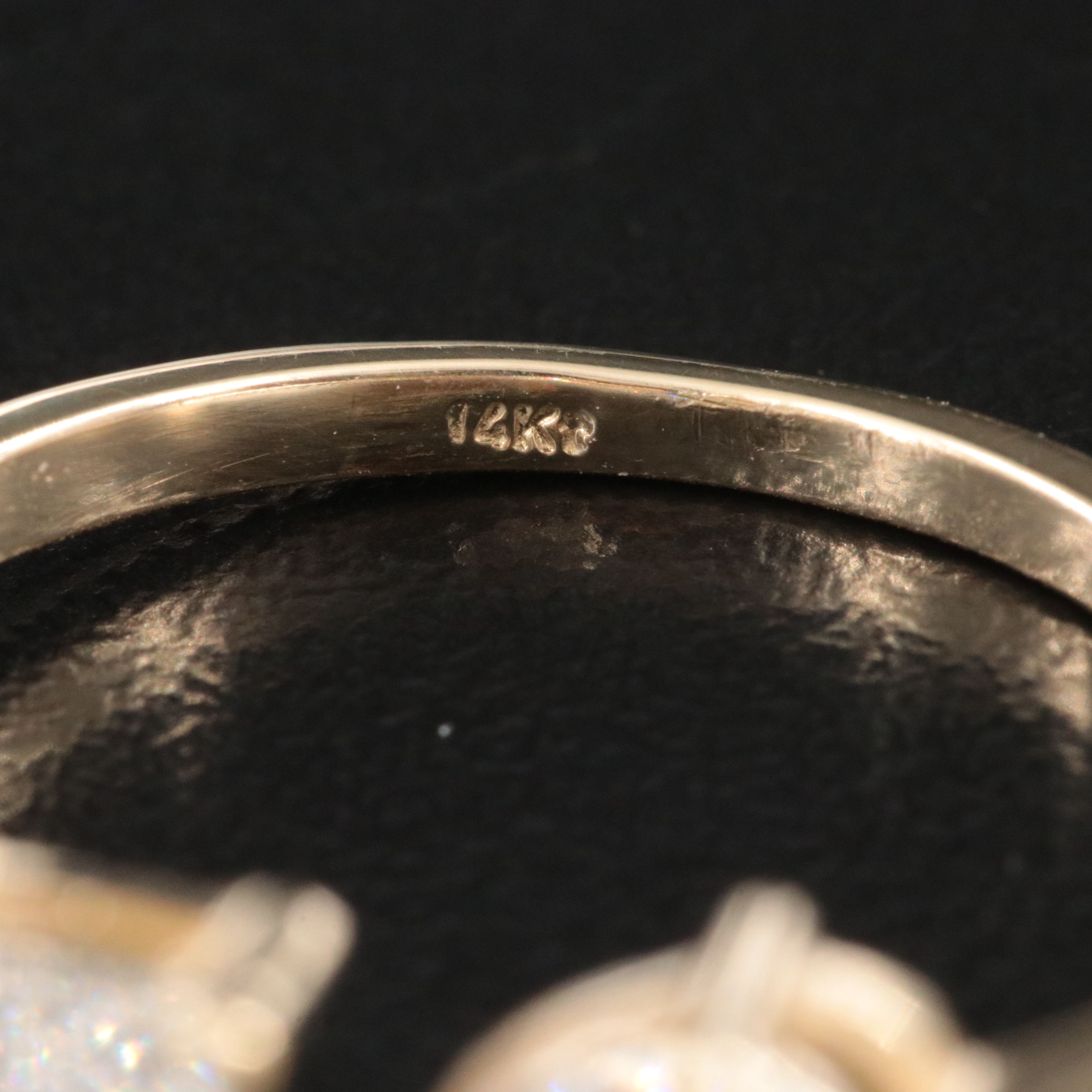 14K 2.82 CTW Lab Grown Diamond Toi et Moi Bypass Ring with IGI Reports