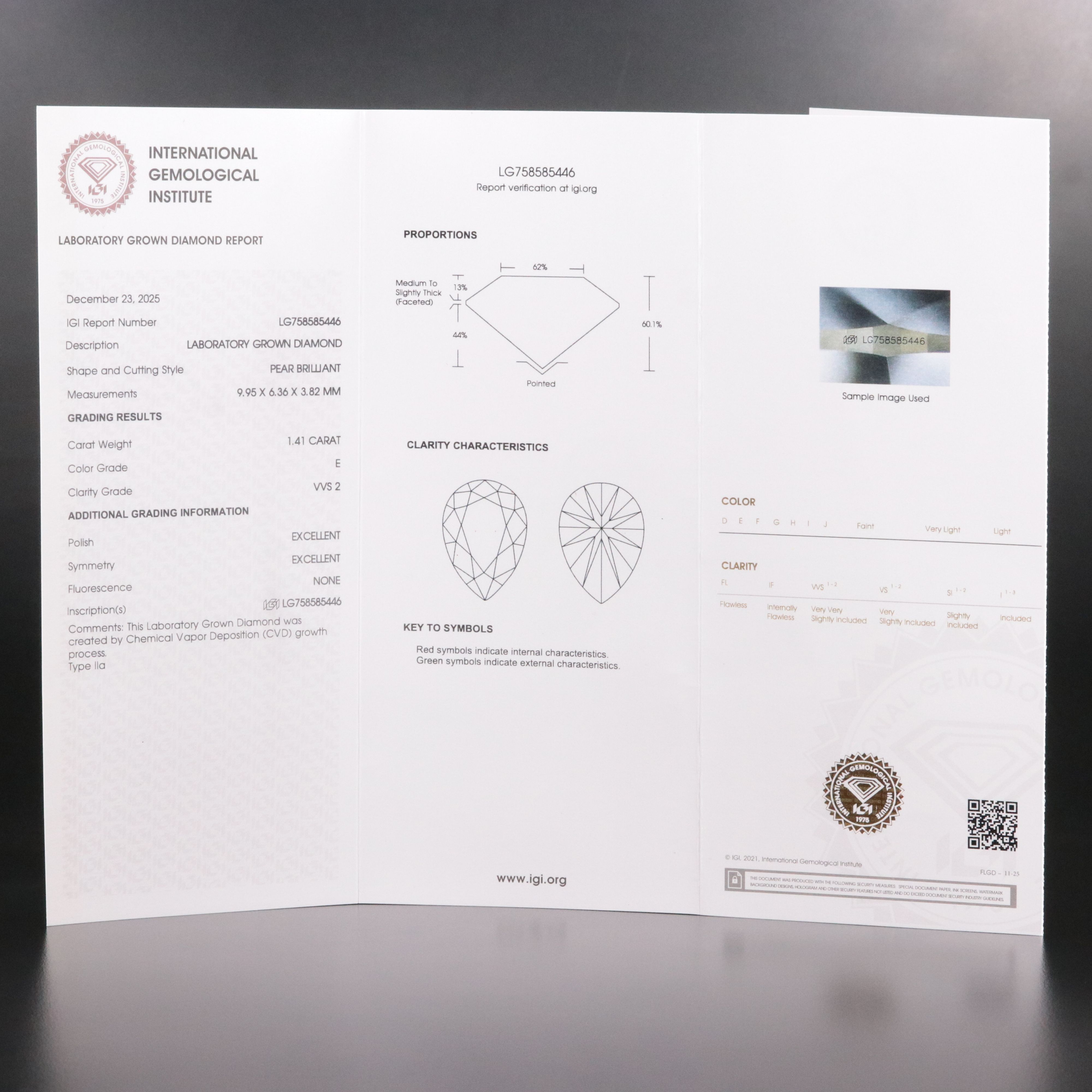 14K 2.82 CTW Lab Grown Diamond Toi et Moi Bypass Ring with IGI Reports