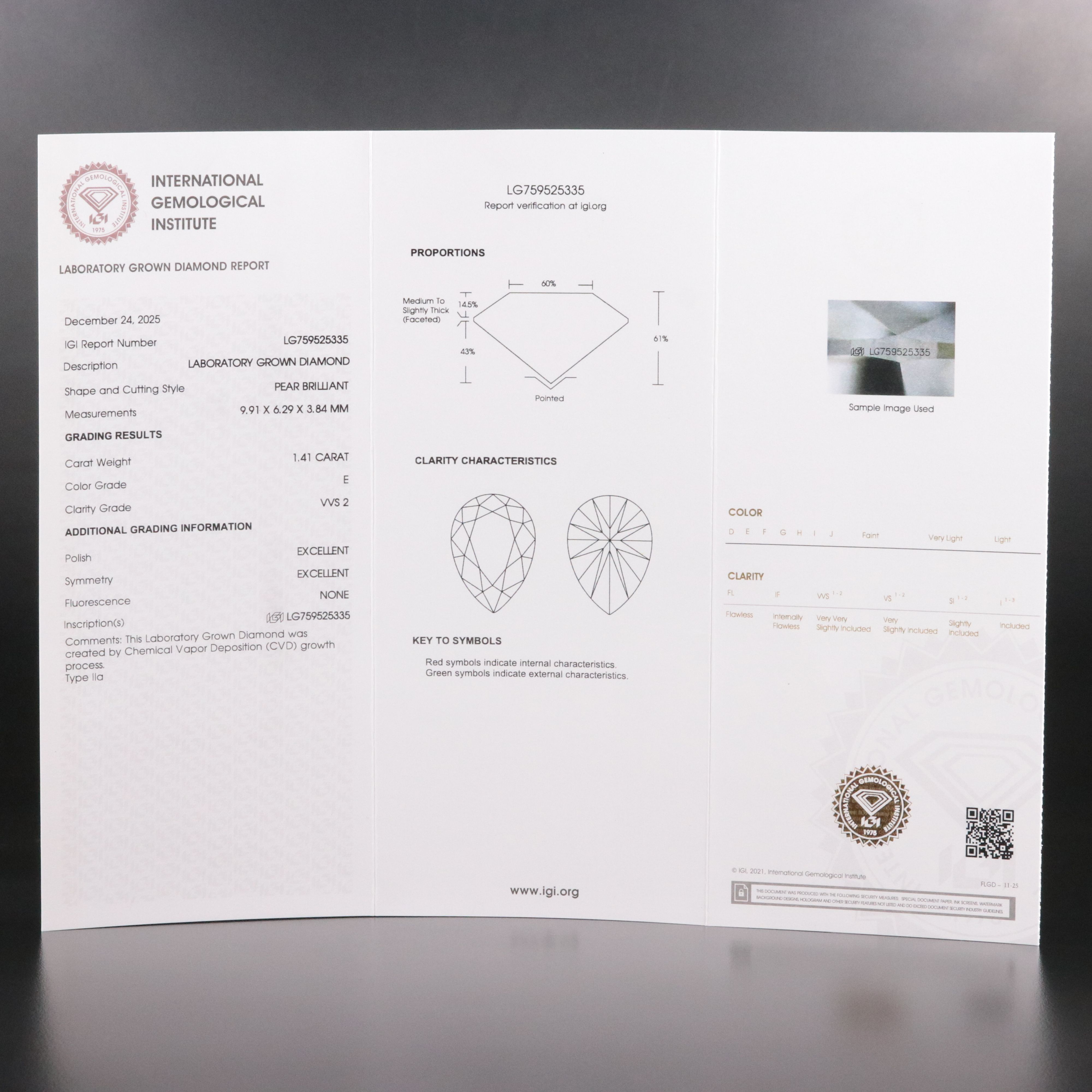 14K 2.82 CTW Lab Grown Diamond Toi et Moi Bypass Ring with IGI Reports