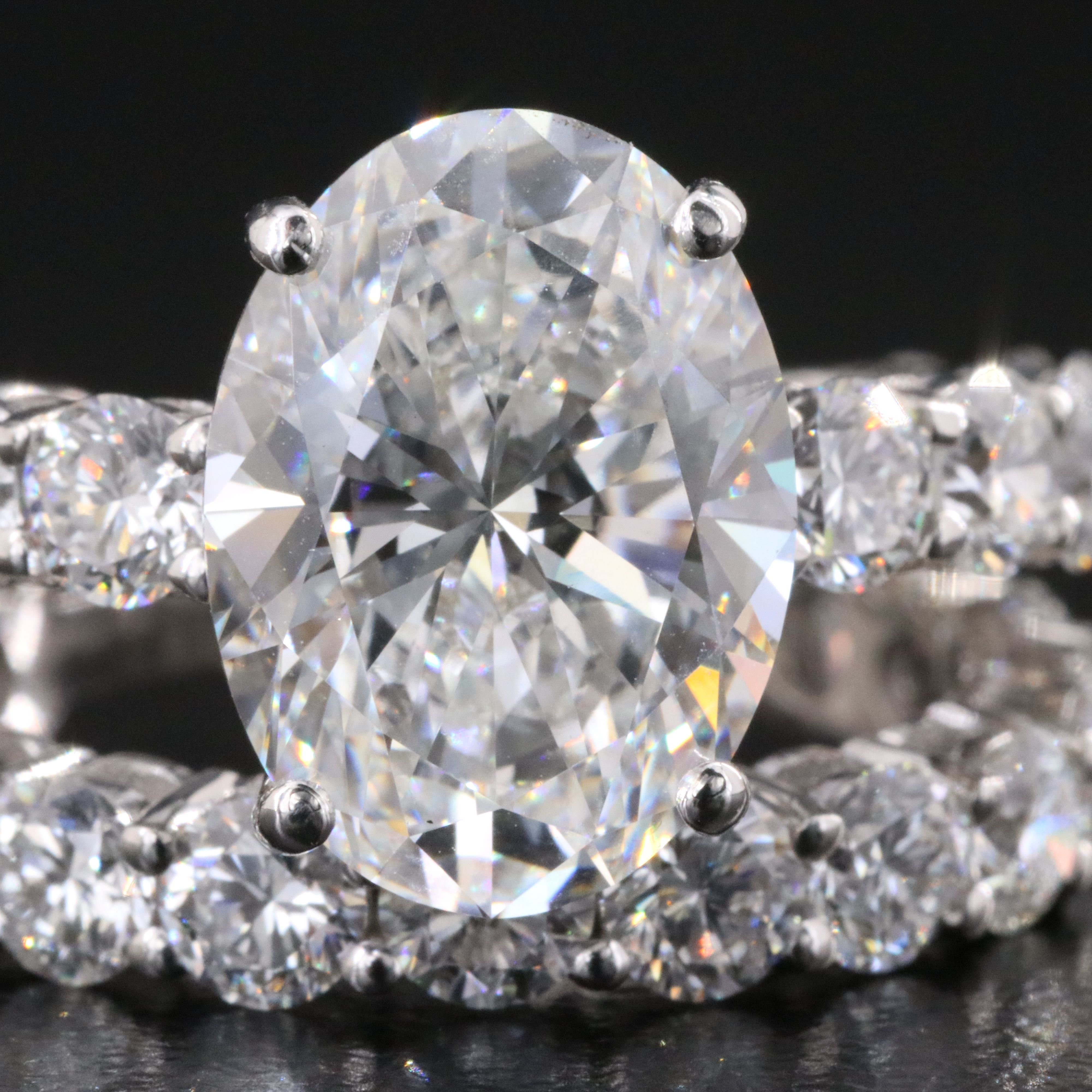 14K 9.04 CTW Lab Grown Diamond Ring Set with IGI Report