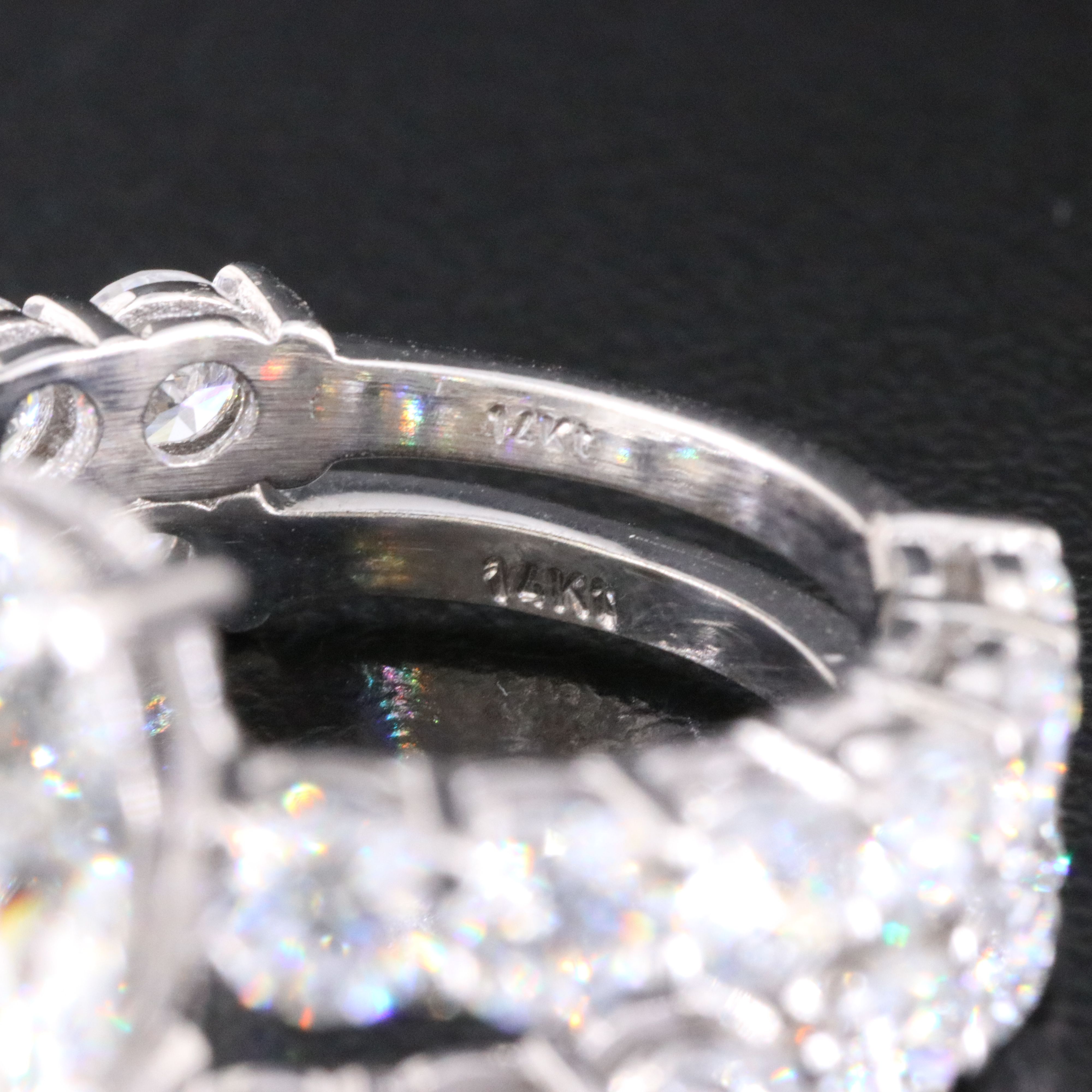 14K 9.04 CTW Lab Grown Diamond Ring Set with IGI Report