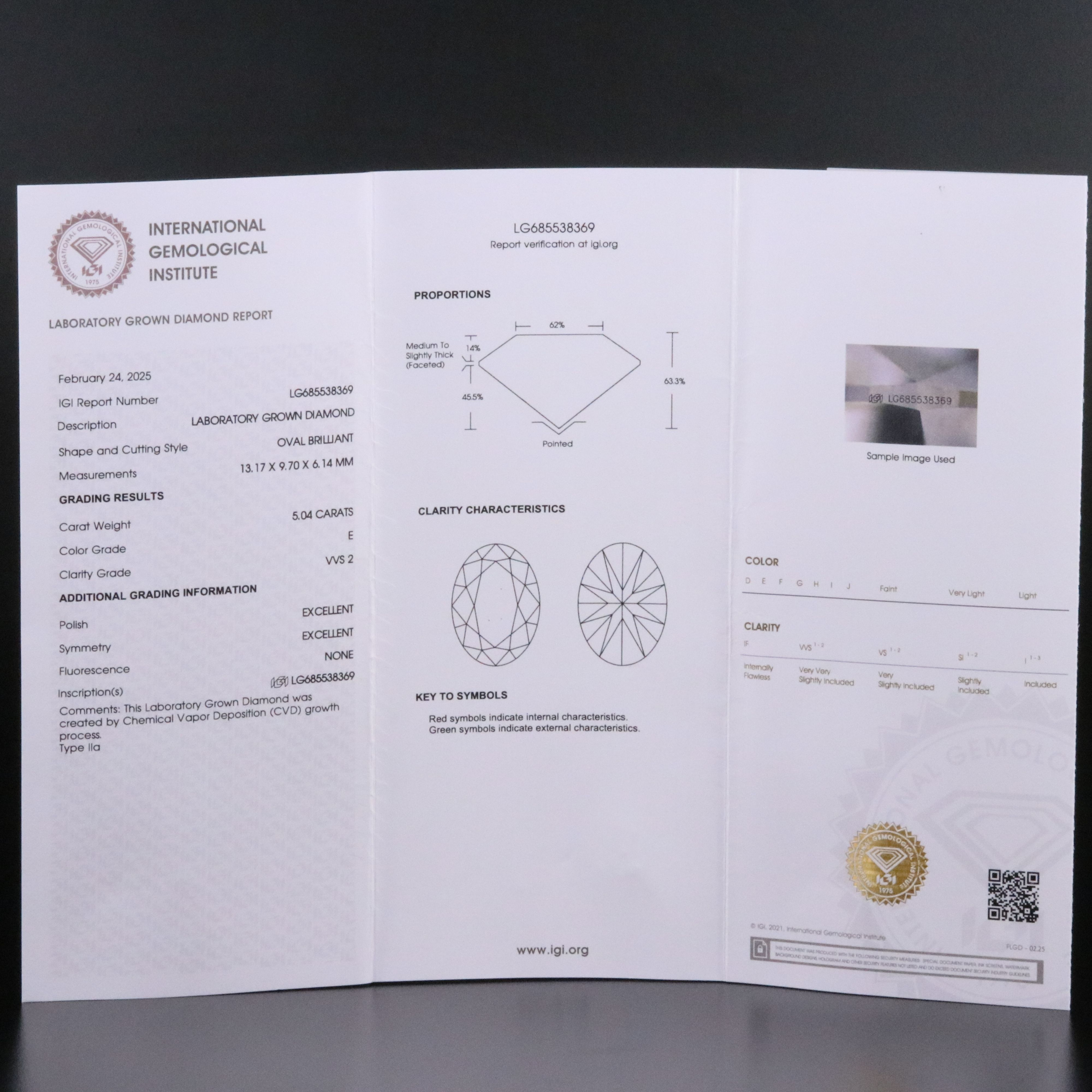 14K 9.04 CTW Lab Grown Diamond Ring Set with IGI Report
