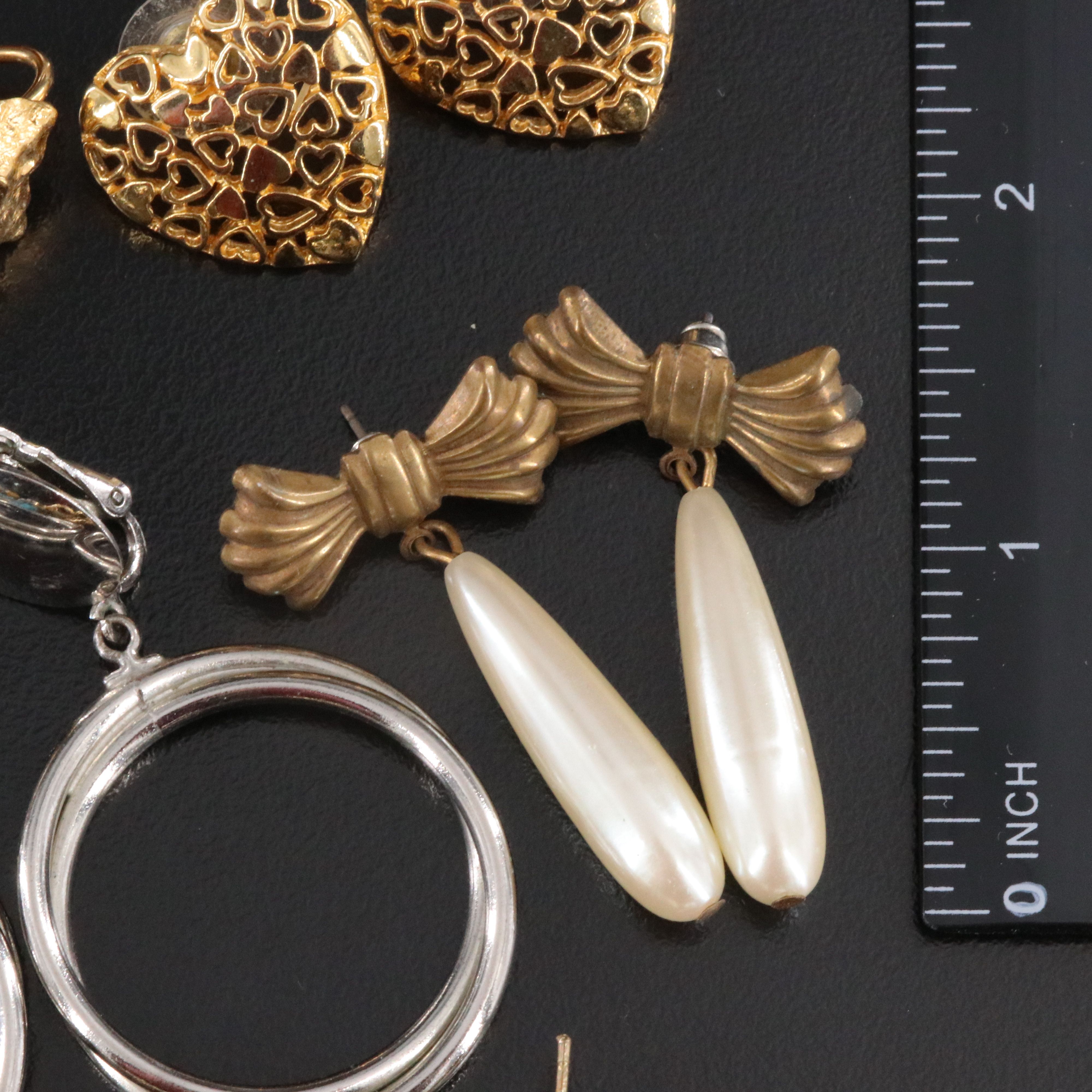 Earring Collection Featuring Sterling, Mother-of-Pearl and Faux Pearl