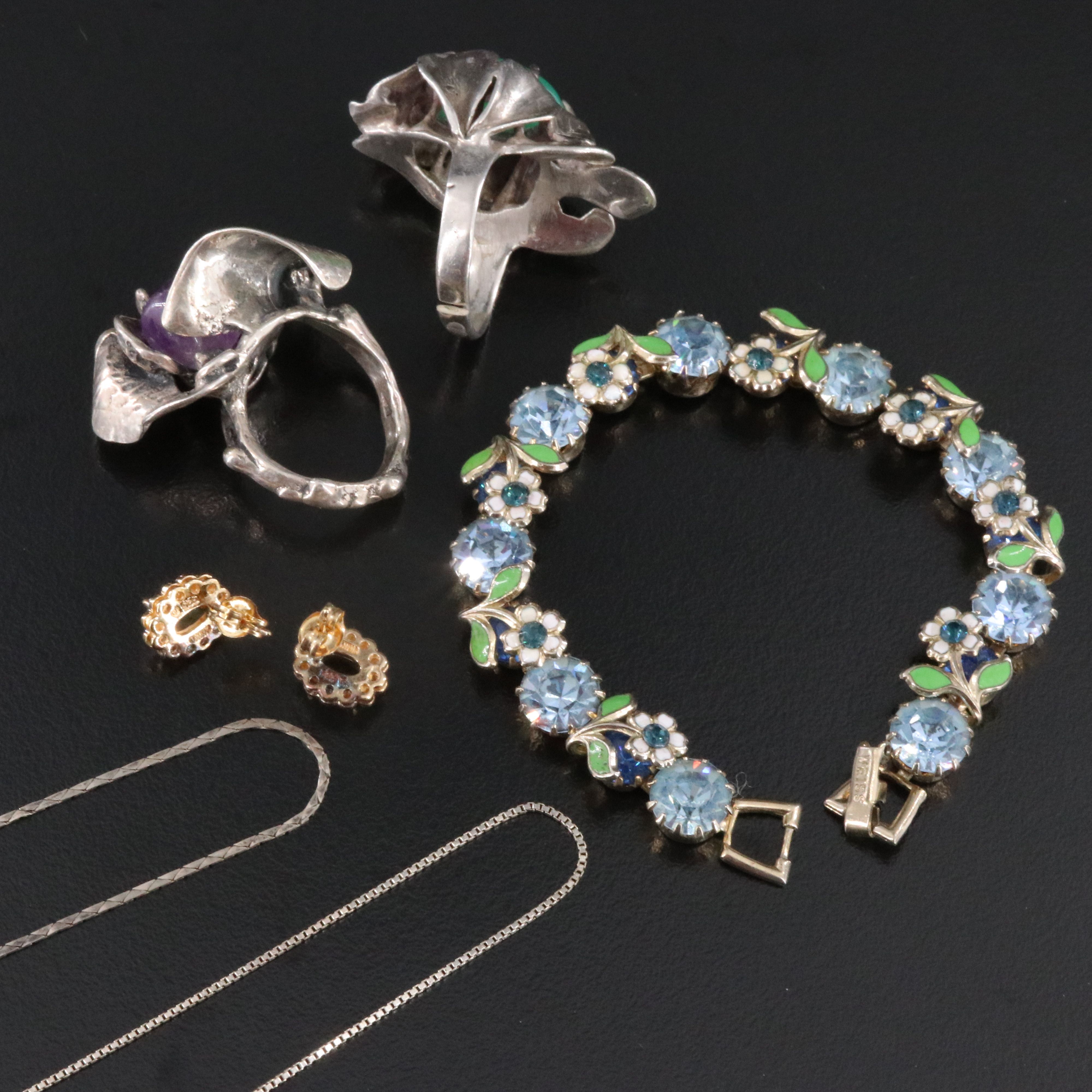 Jewelry Collection Featuring Sterling, Amethyst and Sapphire