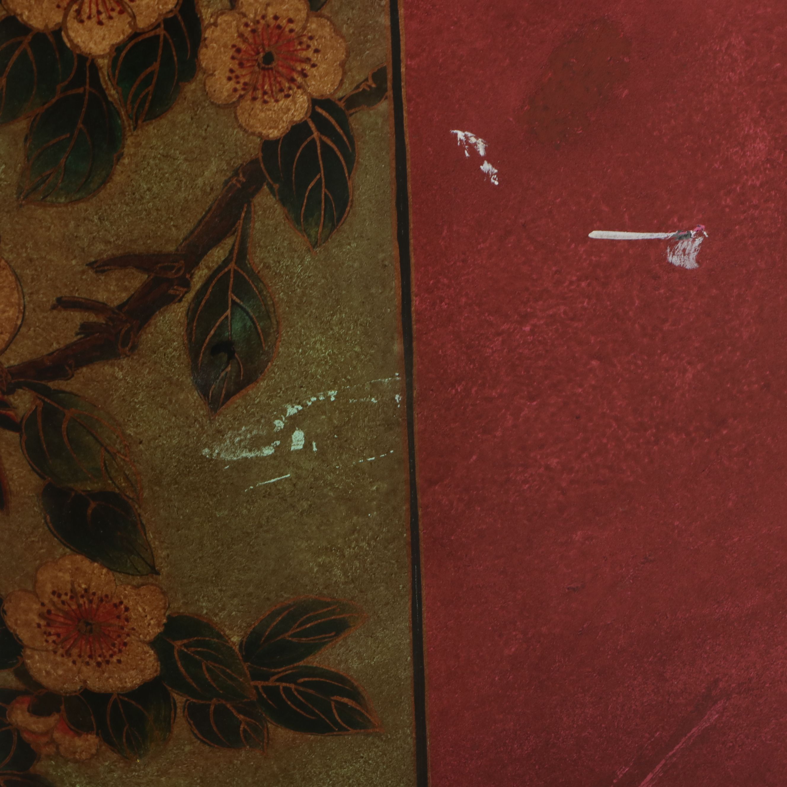 Regency Revival Style Chinoiserie Decorated Kidney-Shaped Cabinet