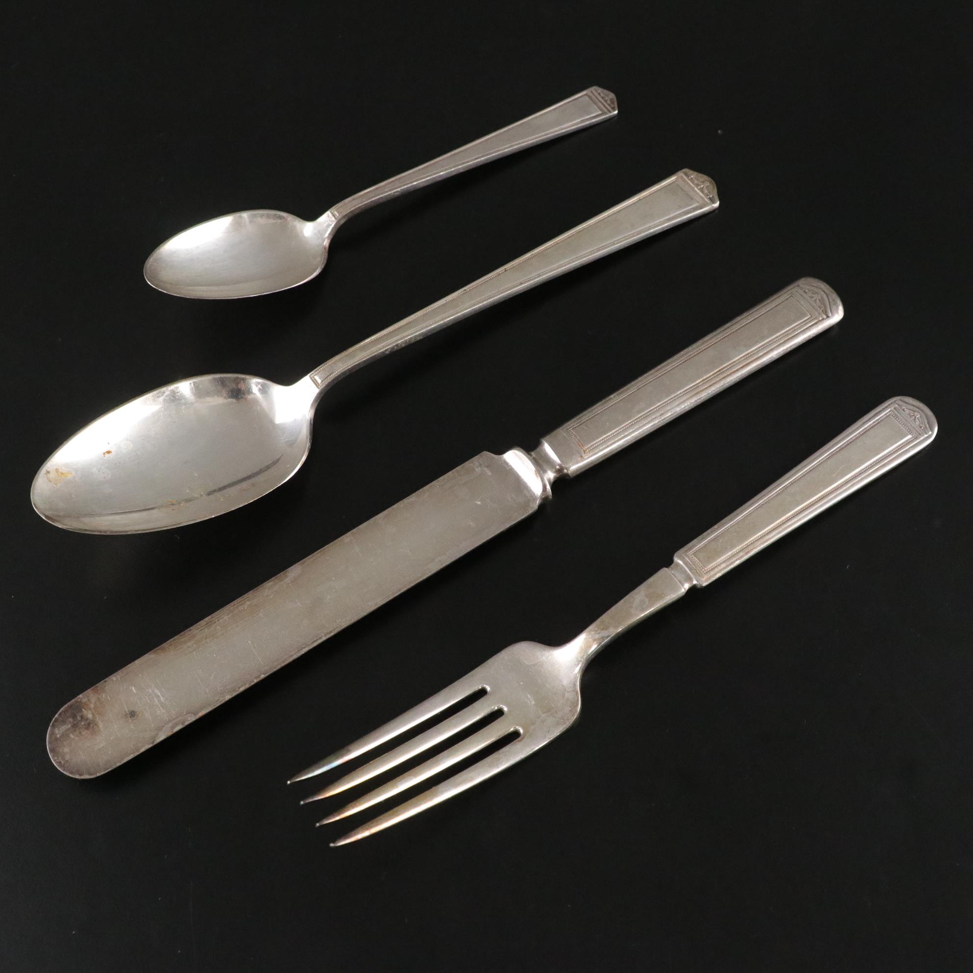 Rogers Bros. "Anniversary" Silver Plate Flatware, Early 20th Century