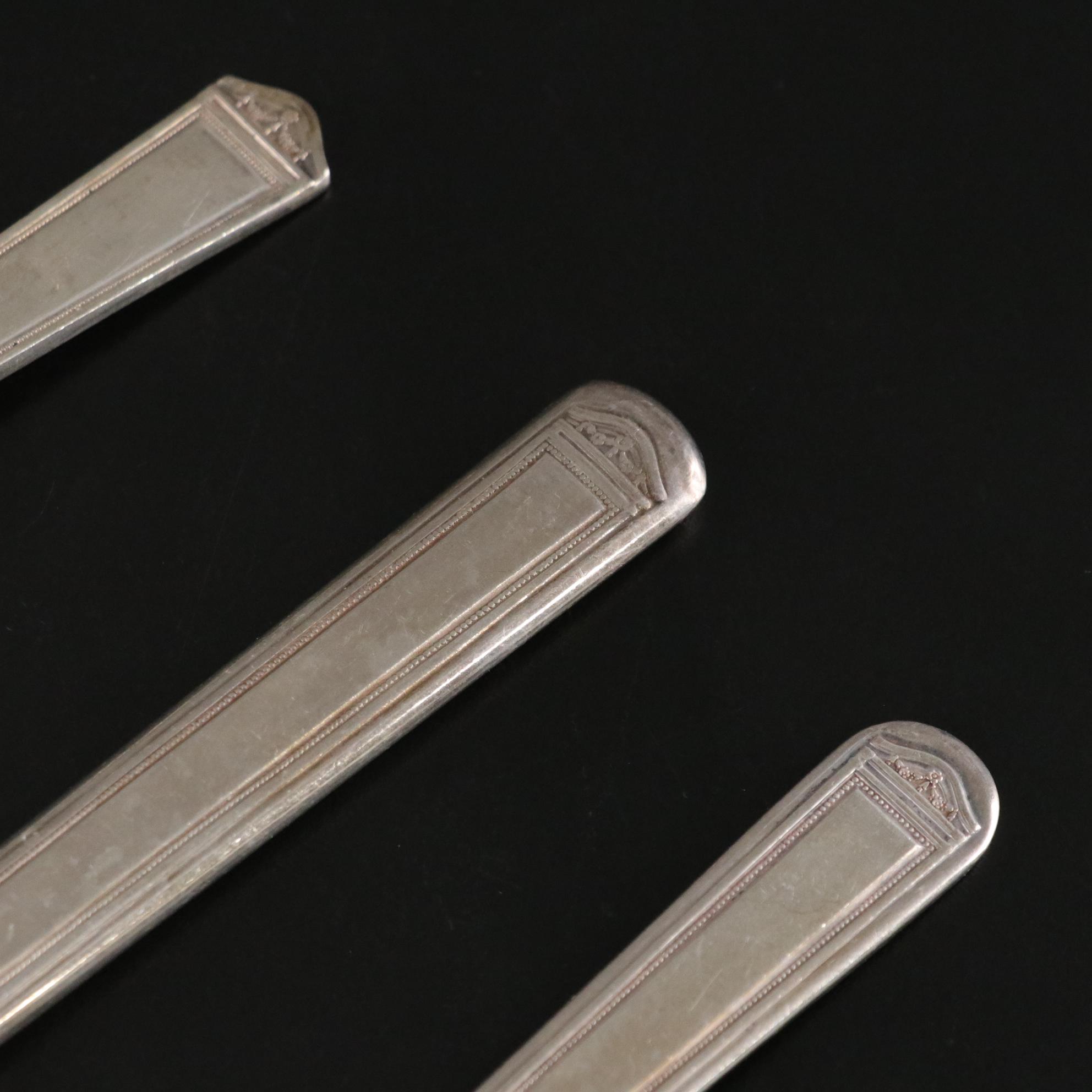 Rogers Bros. "Anniversary" Silver Plate Flatware, Early 20th Century