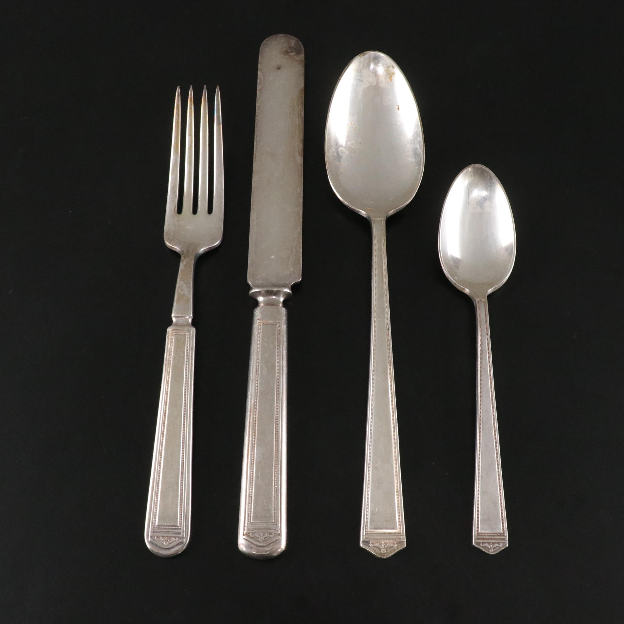 Rogers Bros. "Anniversary" Silver Plate Flatware, Early 20th Century