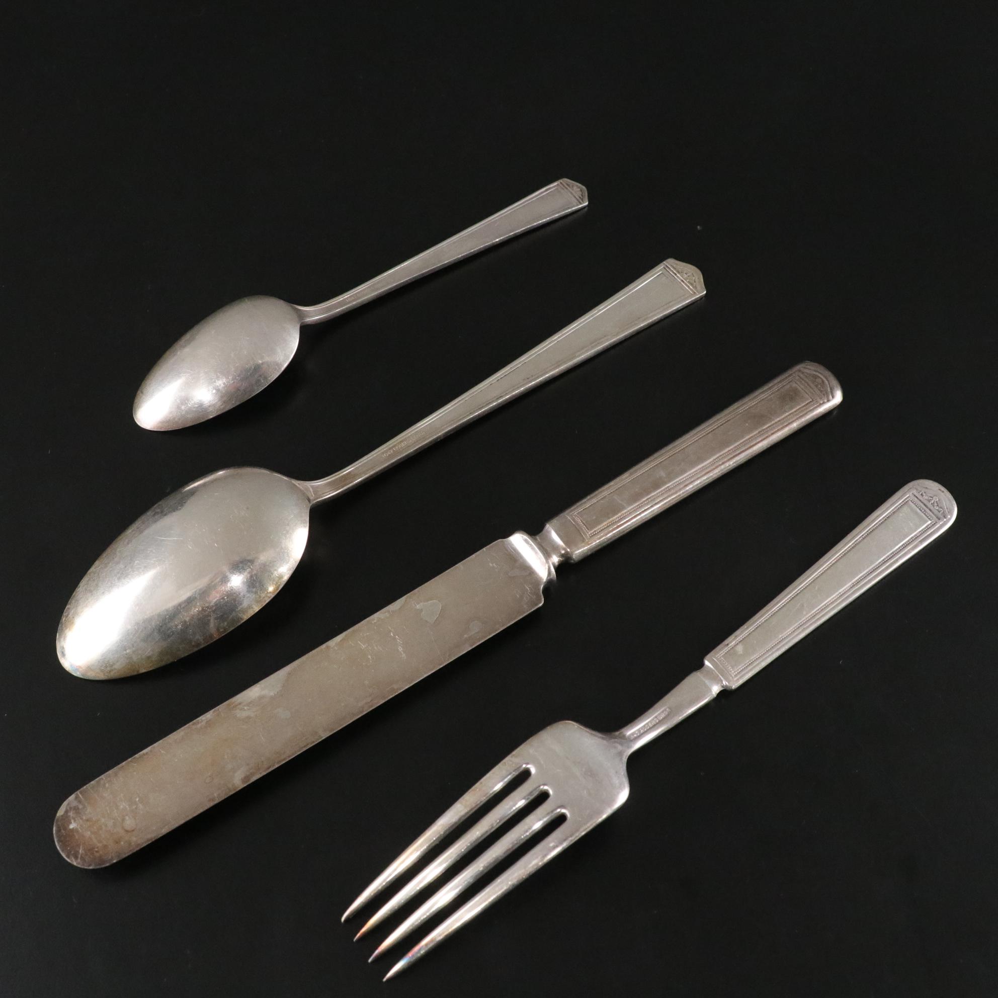 Rogers Bros. "Anniversary" Silver Plate Flatware, Early 20th Century