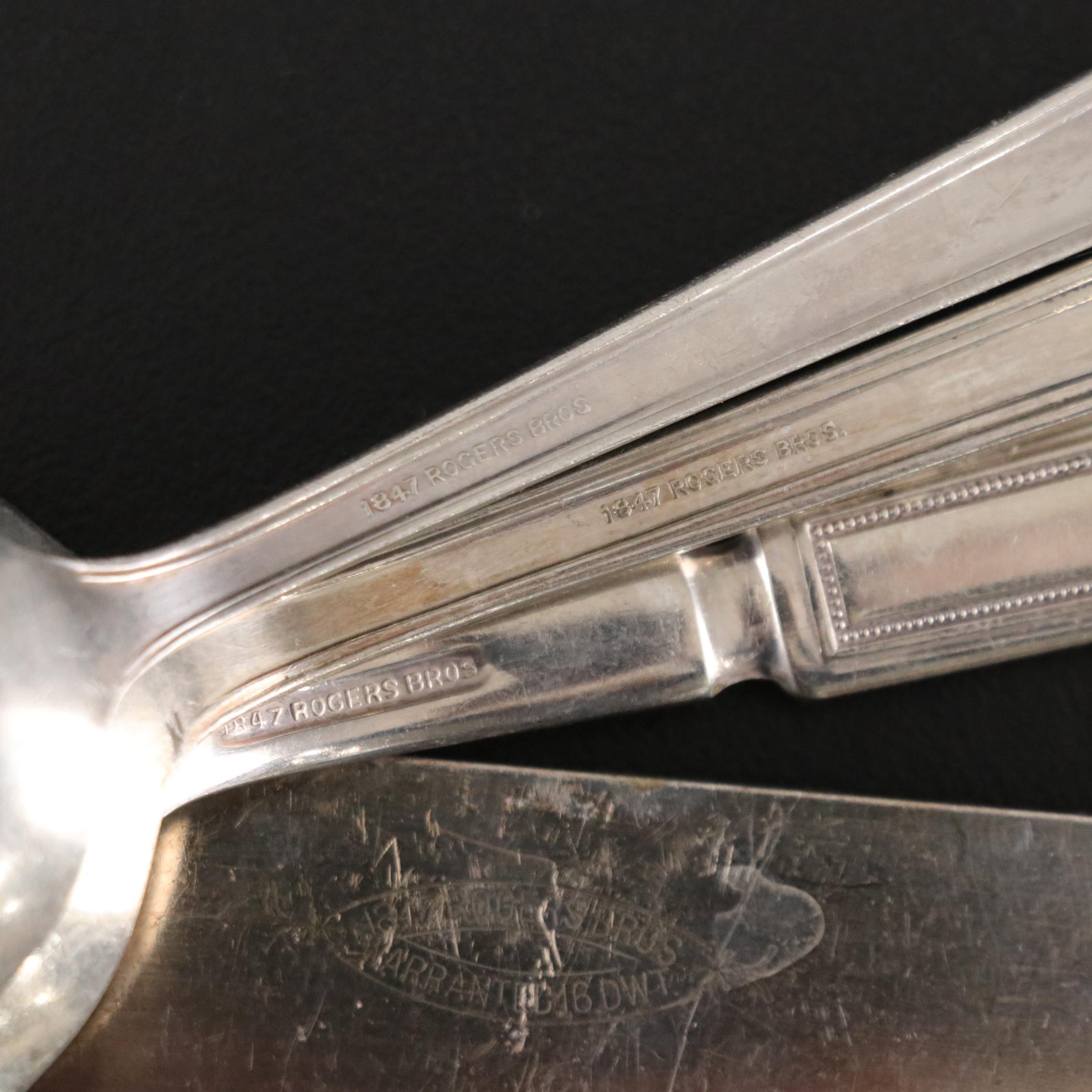 Rogers Bros. "Anniversary" Silver Plate Flatware, Early 20th Century