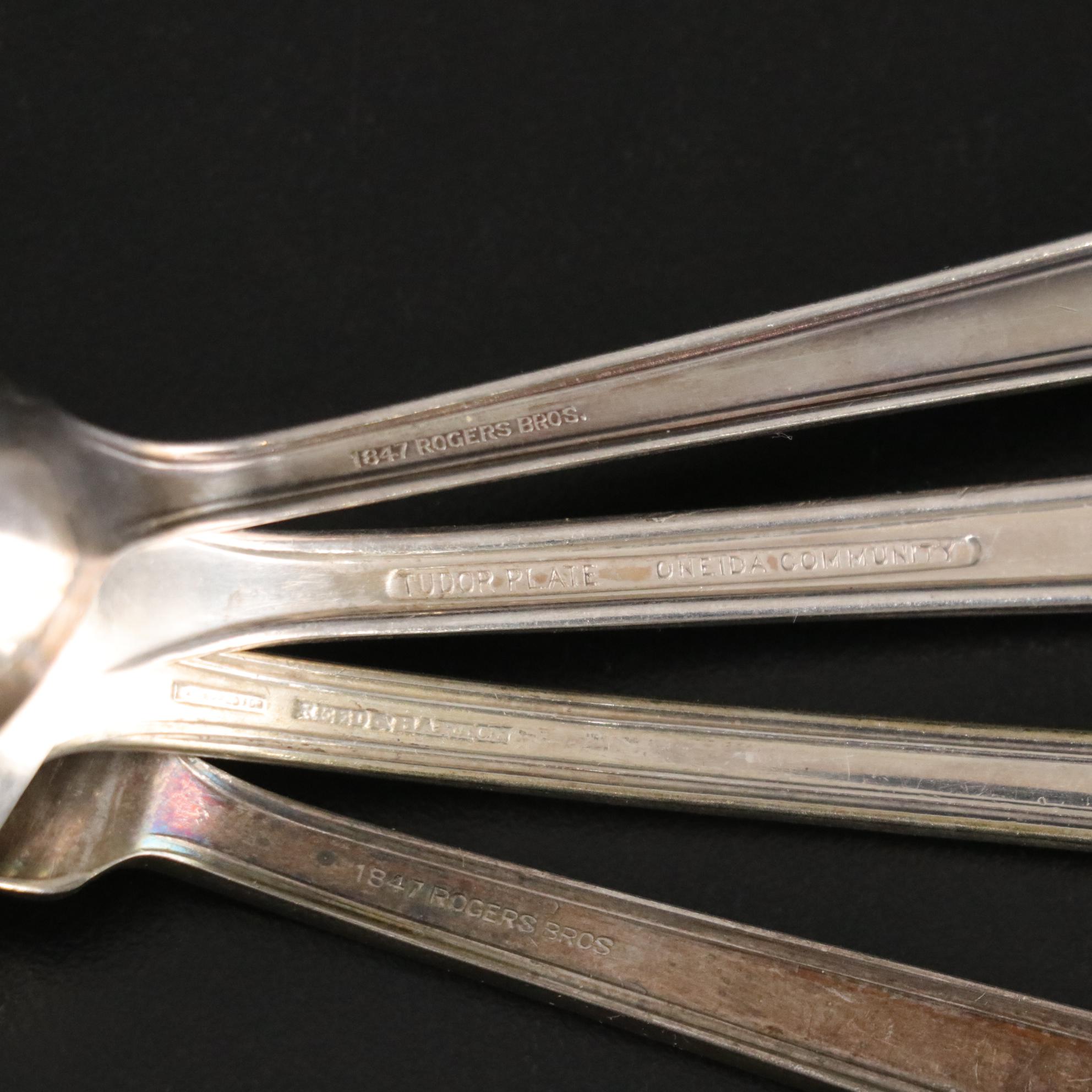 Rogers Bros. "Anniversary" Silver Plate Flatware, Early 20th Century