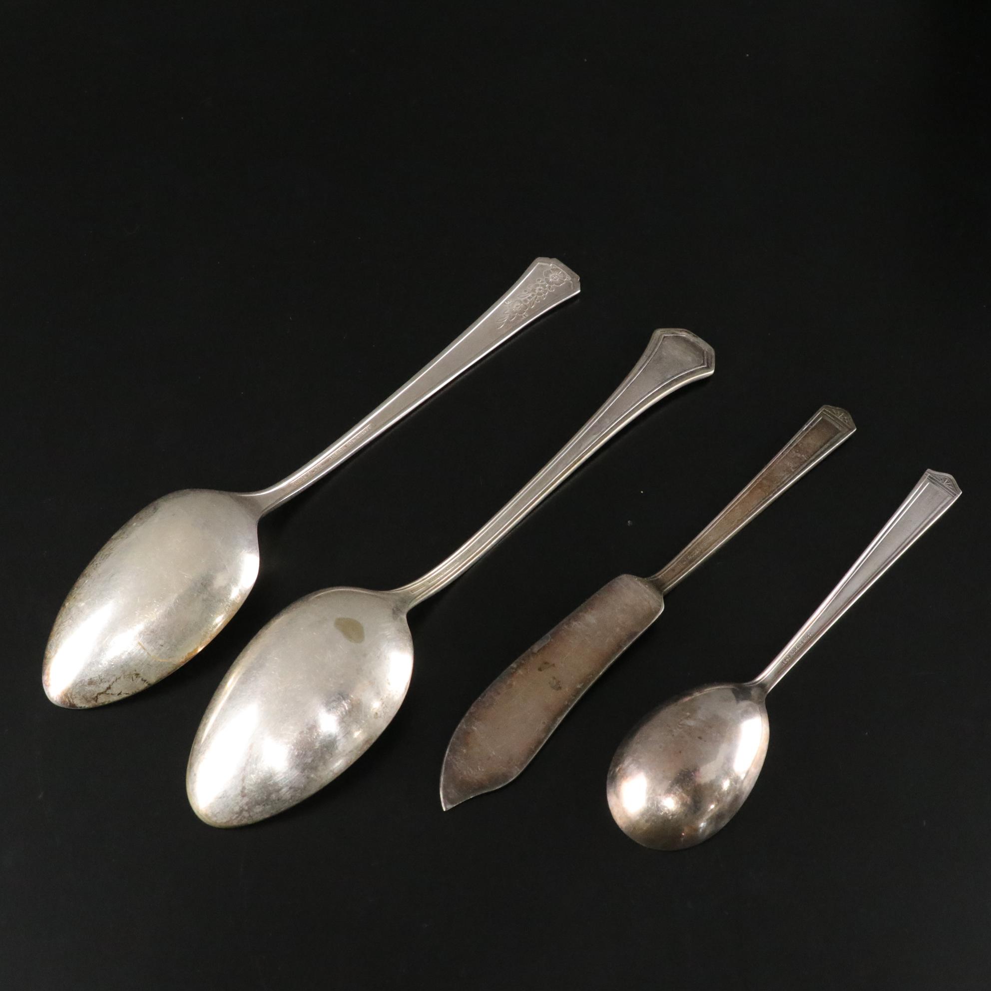 Rogers Bros. "Anniversary" Silver Plate Flatware, Early 20th Century