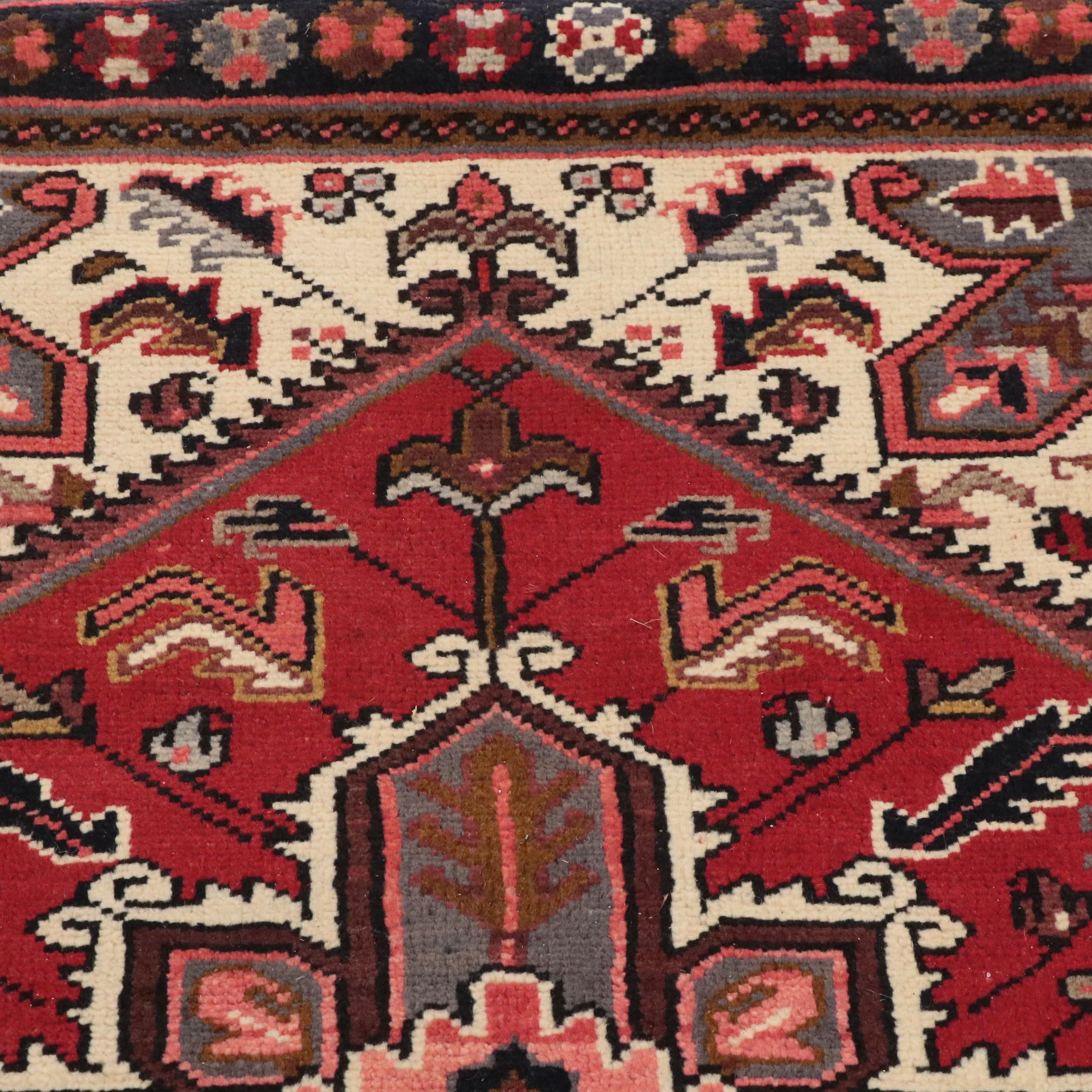 3'4 x 4'10 Hand-Knotted Persian Heriz Accent Rug