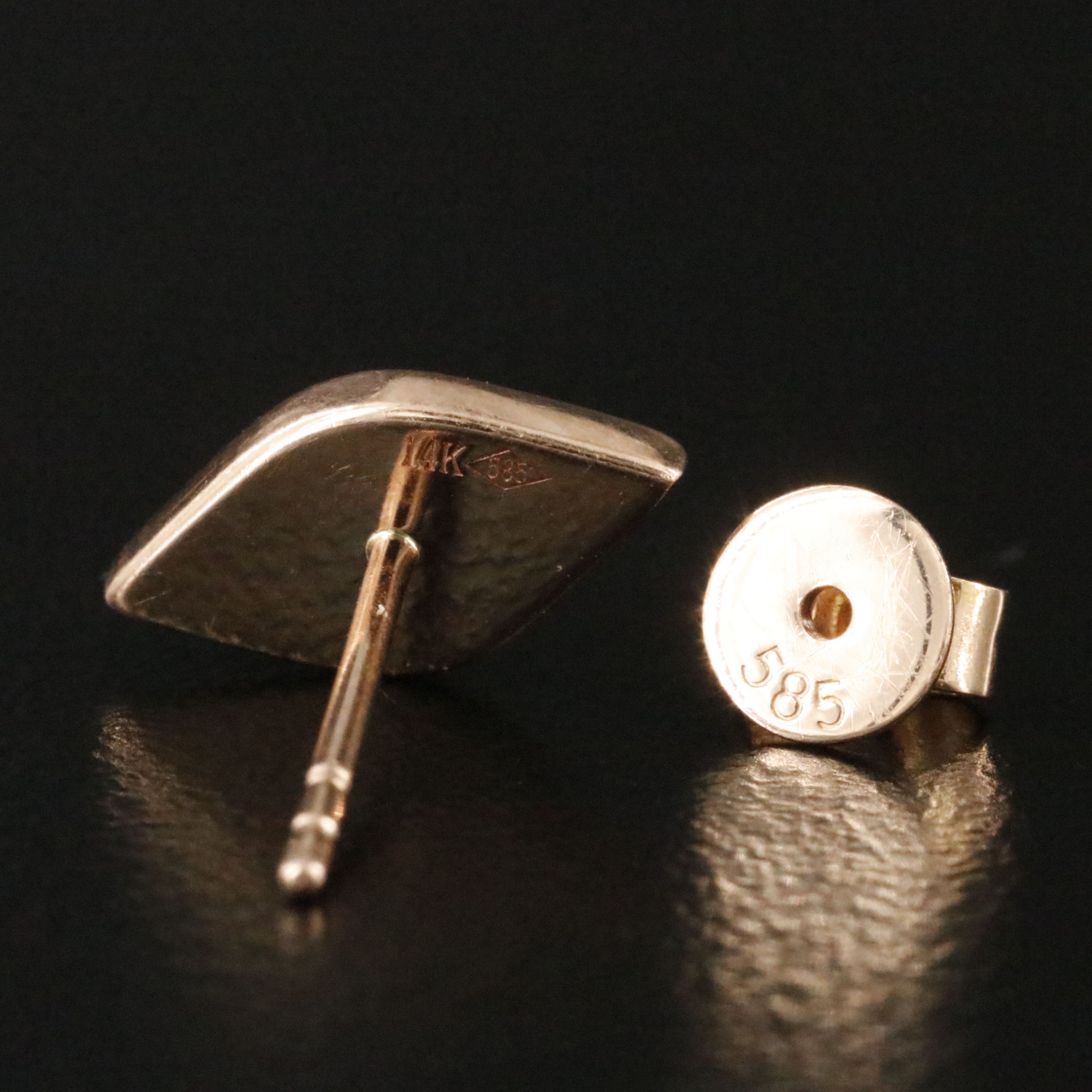 14K Rose Gold Ruby and Diamond Evil Eye Earrings