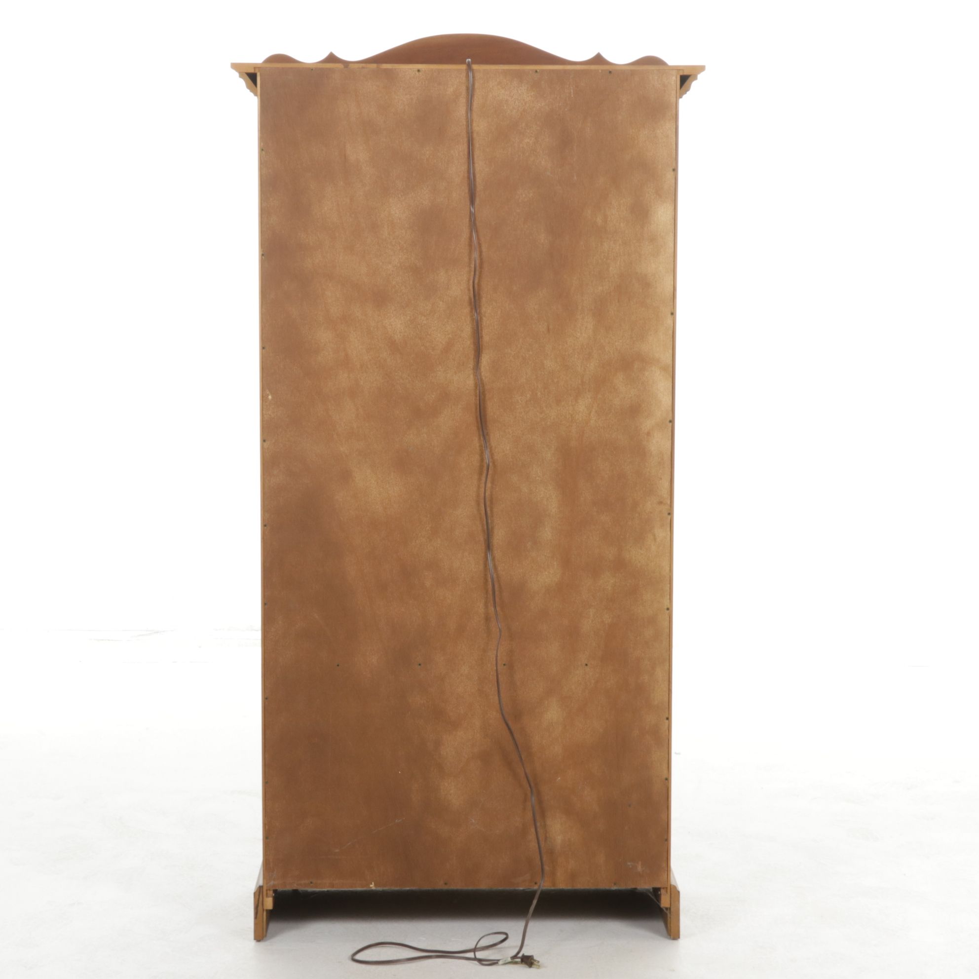 Cherry Illuminated Display Cabinet, 21st Century