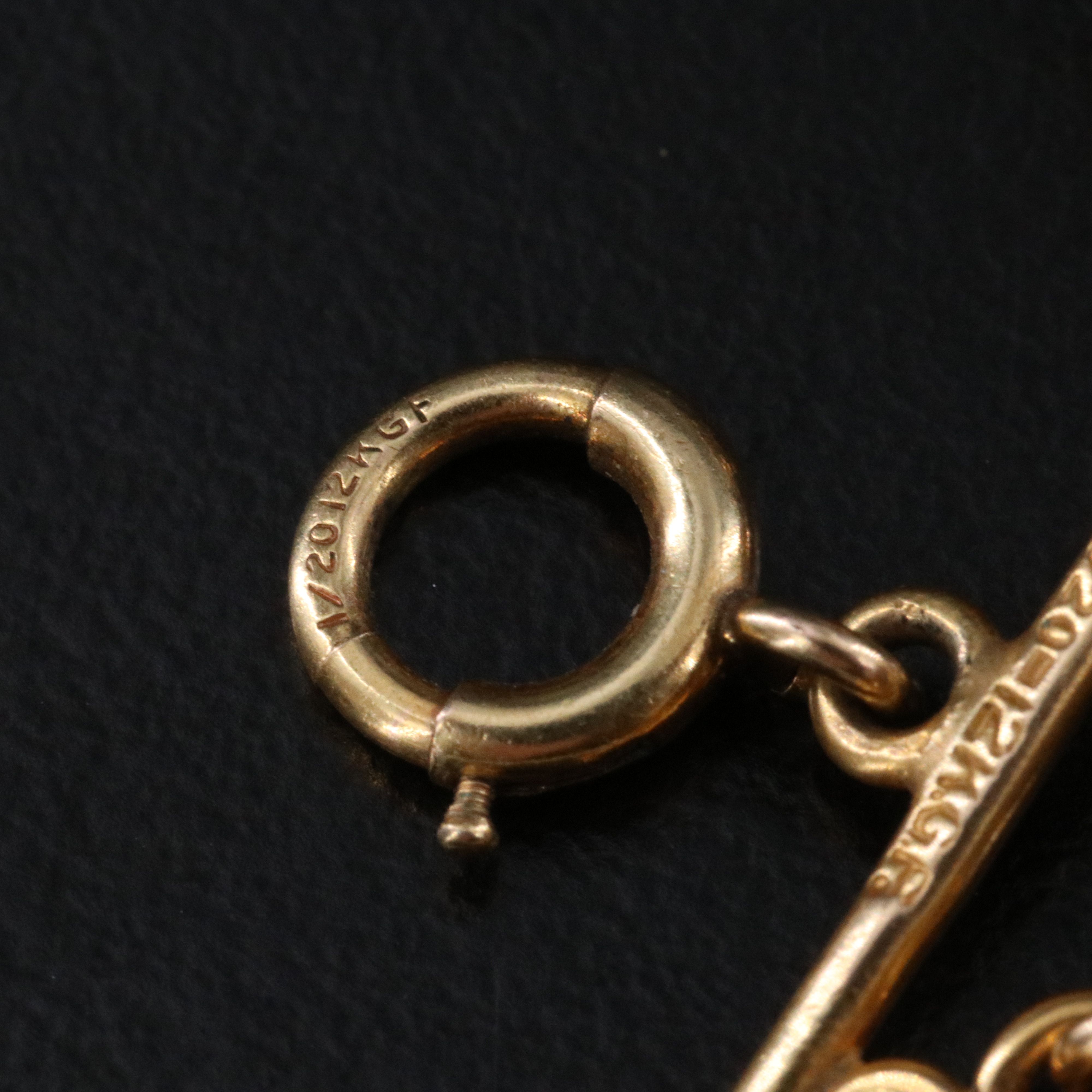 Art Deco Gold-Filled Shell Cameo Bracelet