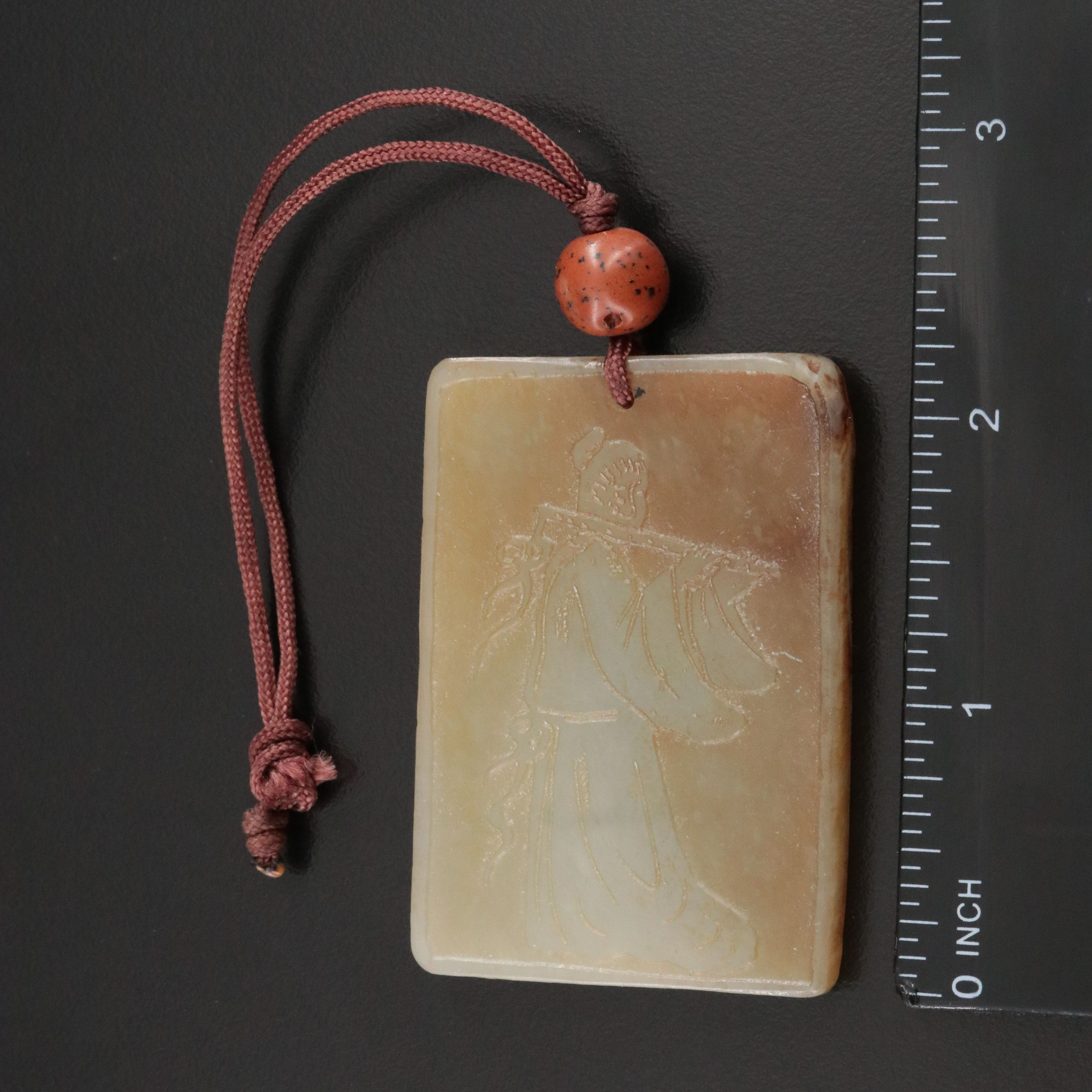 Carved Serpentine Amulet