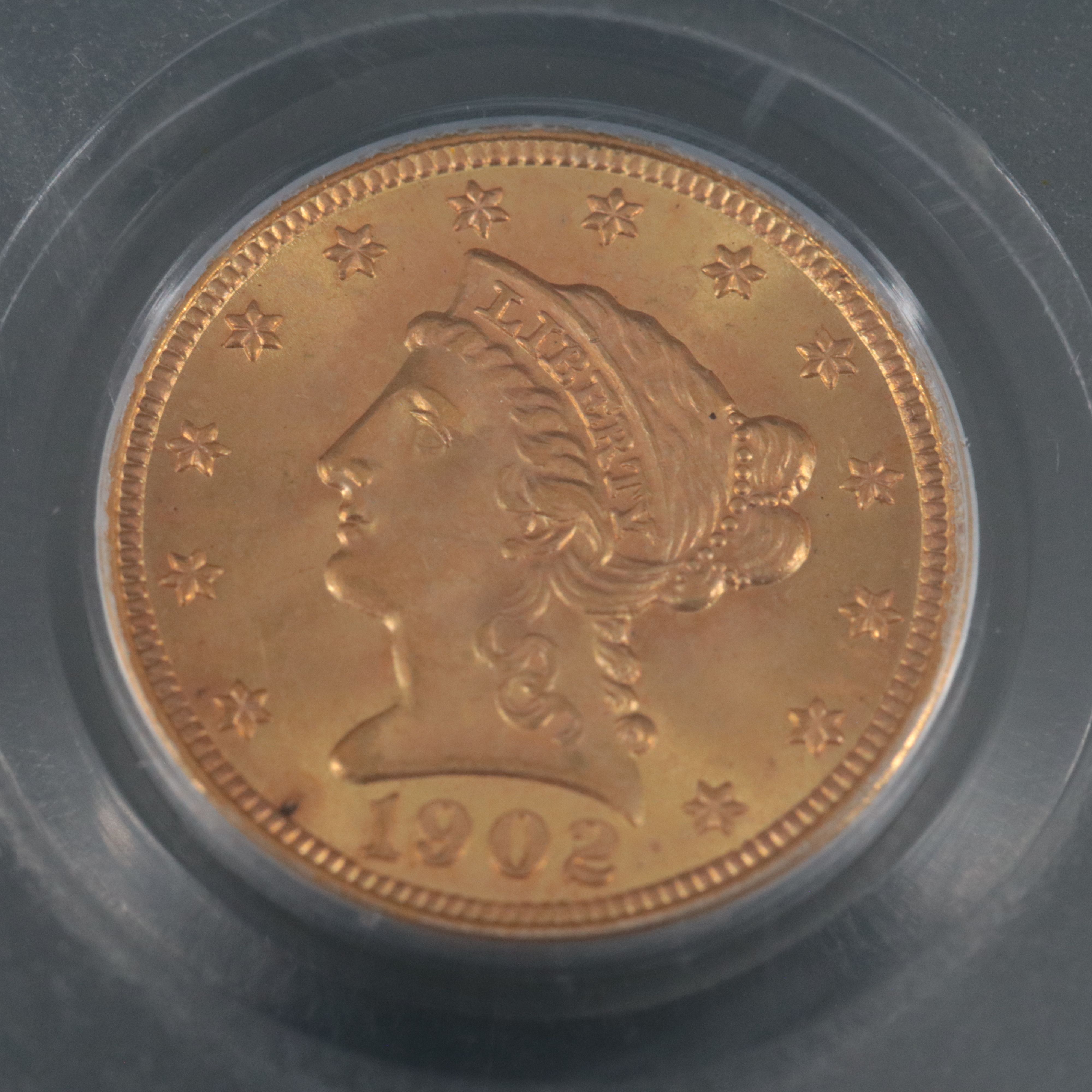 PCGS Graded MS64 1902 Liberty Head $2.50 Gold Quarter Eagle