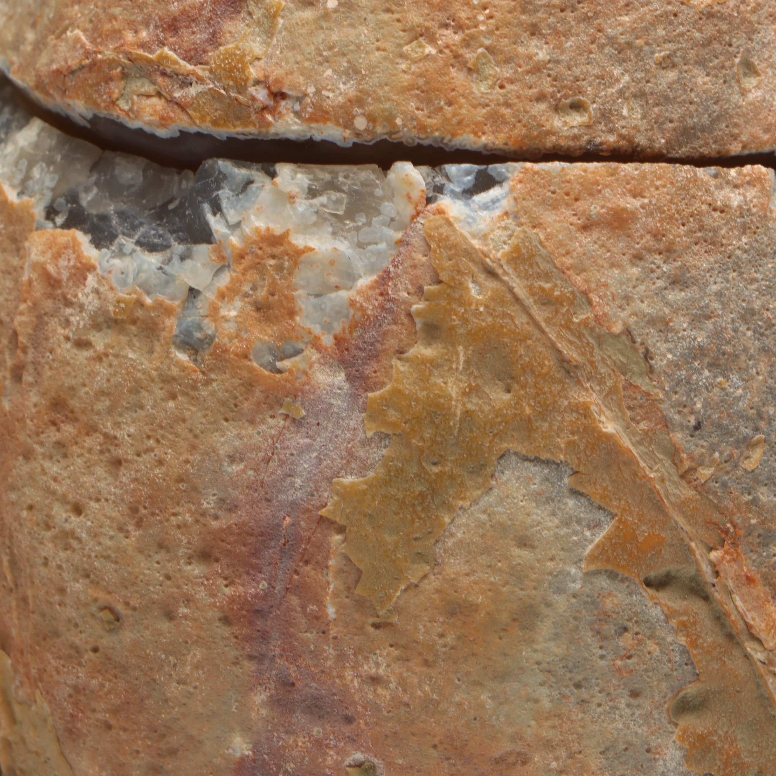 Split and Carved Calcite Cathedral Geode Specimen