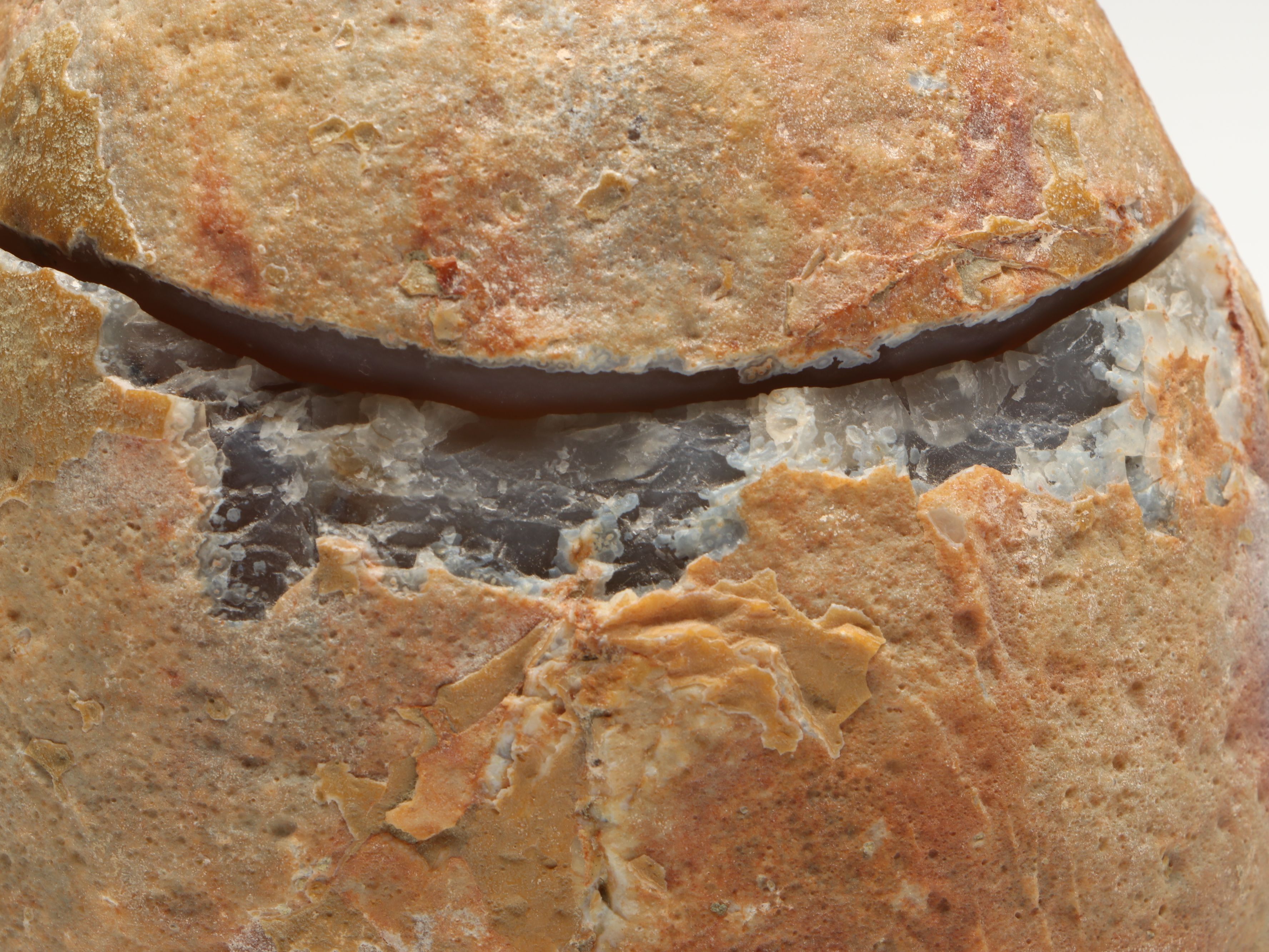 Split and Carved Calcite Cathedral Geode Specimen