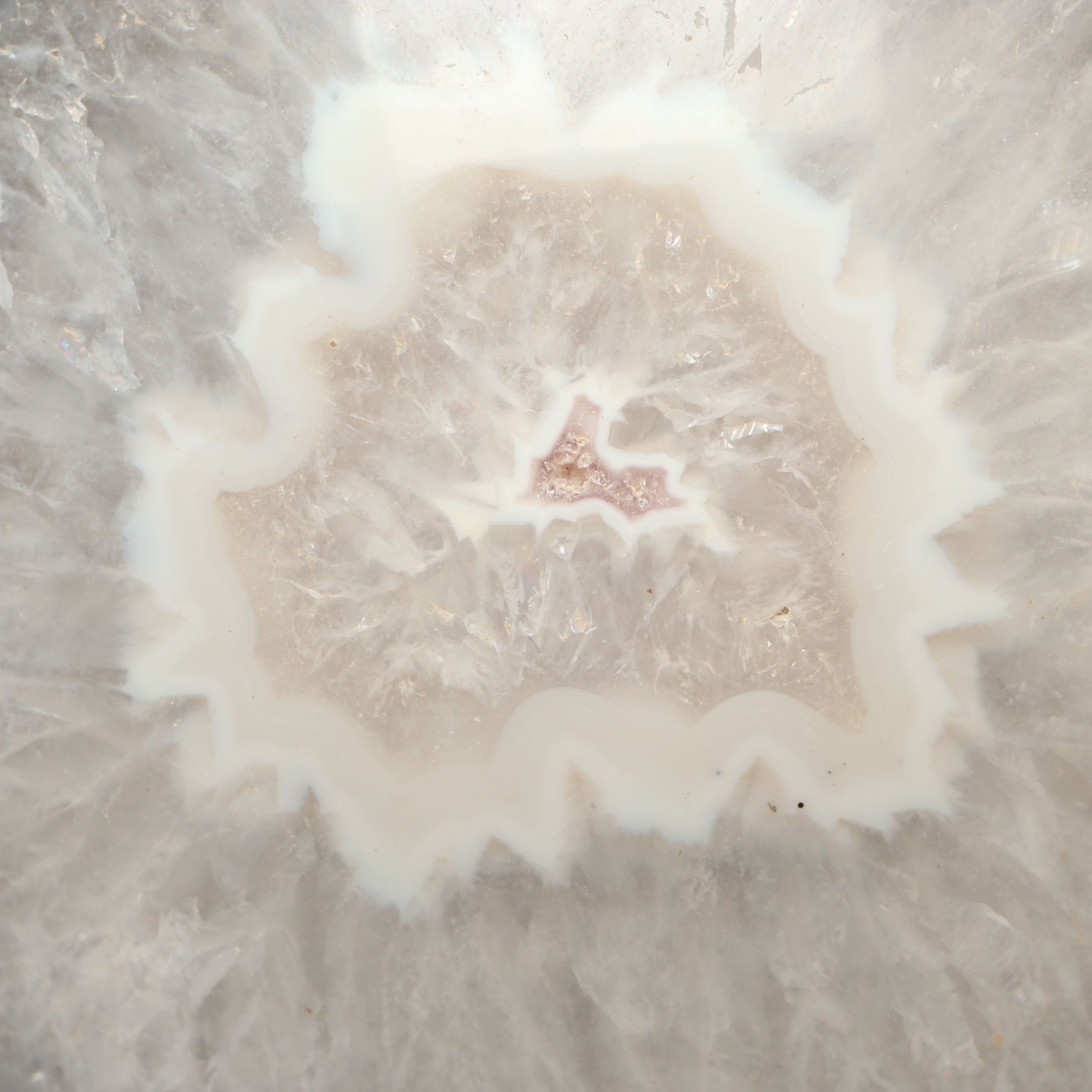 Split and Carved Calcite Cathedral Geode Specimen