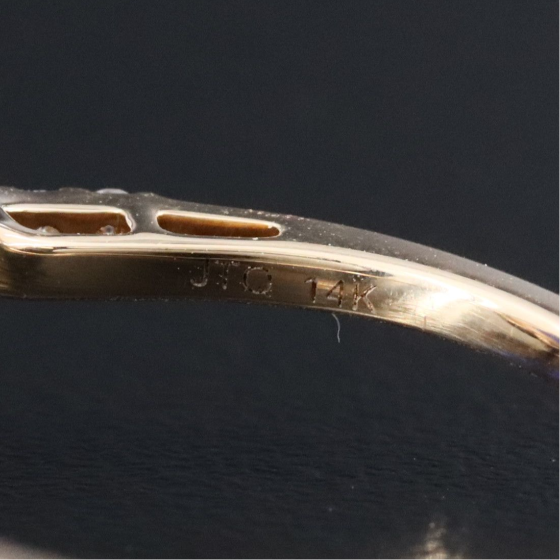 14K 2.61 CTW Lab Grown Sapphire and Moissanite Ring