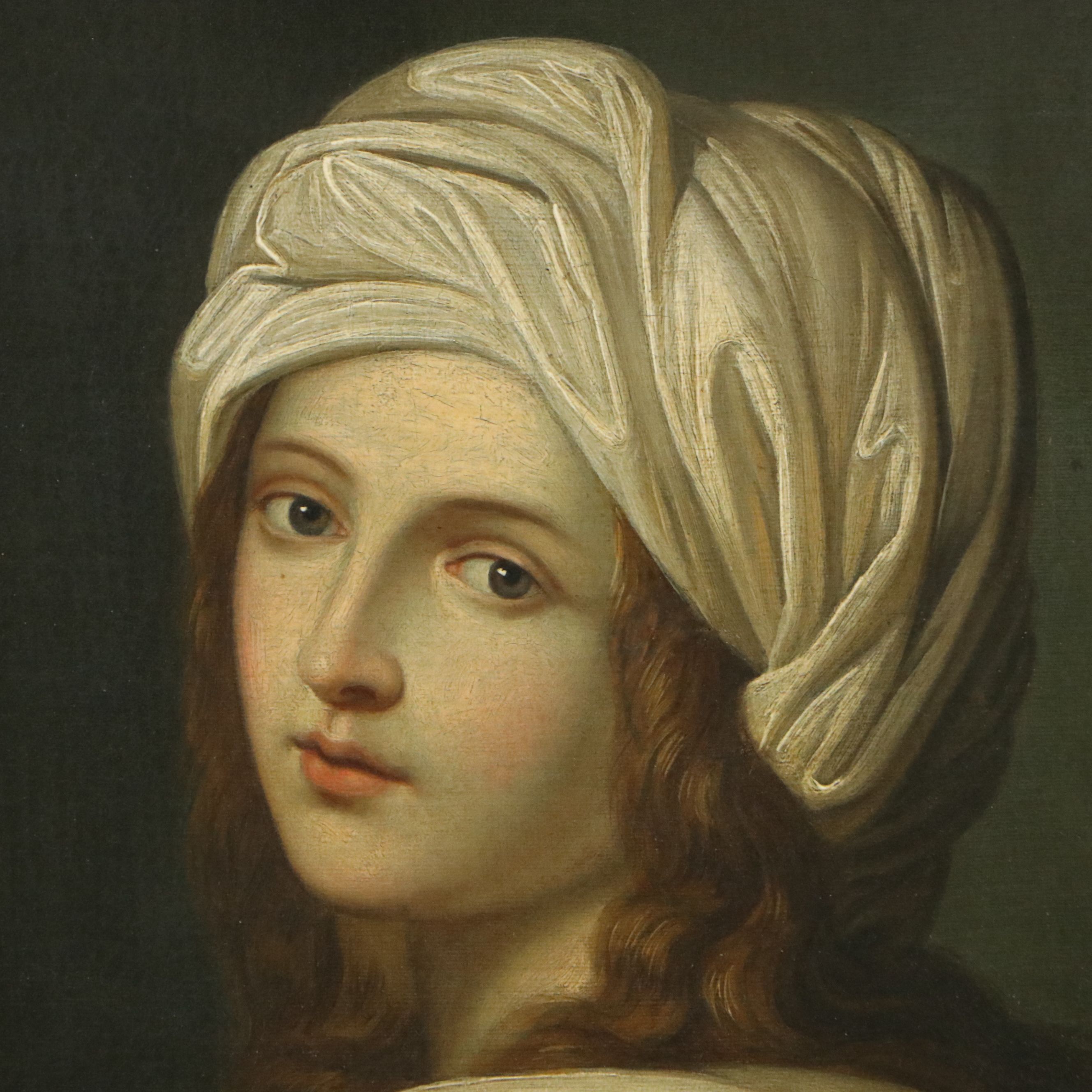 After Ginevra Cantofoli Oil Master Copy of "Portrait of Beatrice Cenci," 19th C.